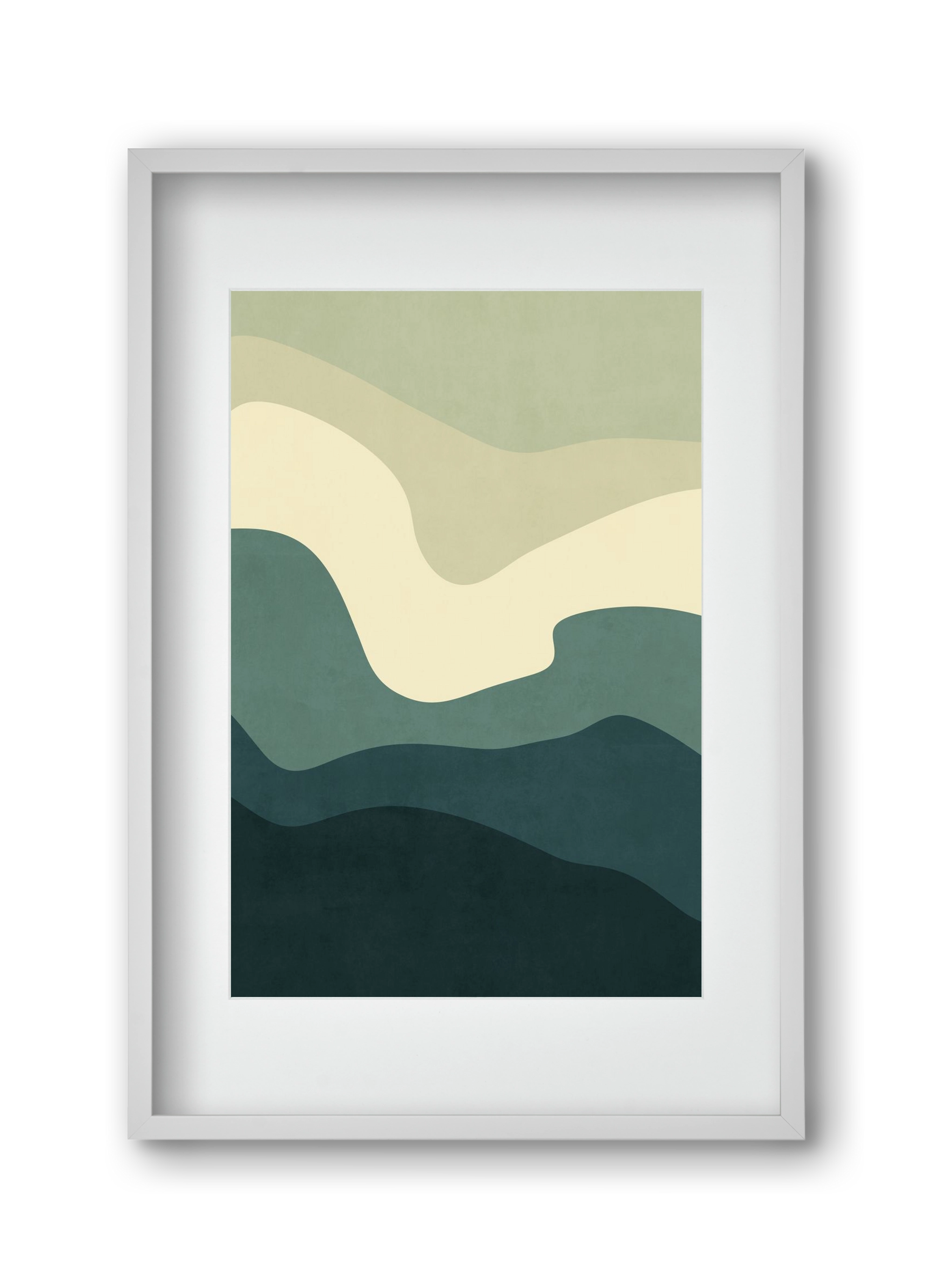 Abstract Beach- 09, 30x45 cm (20x30 cm), Fehér keret, paszpartuval