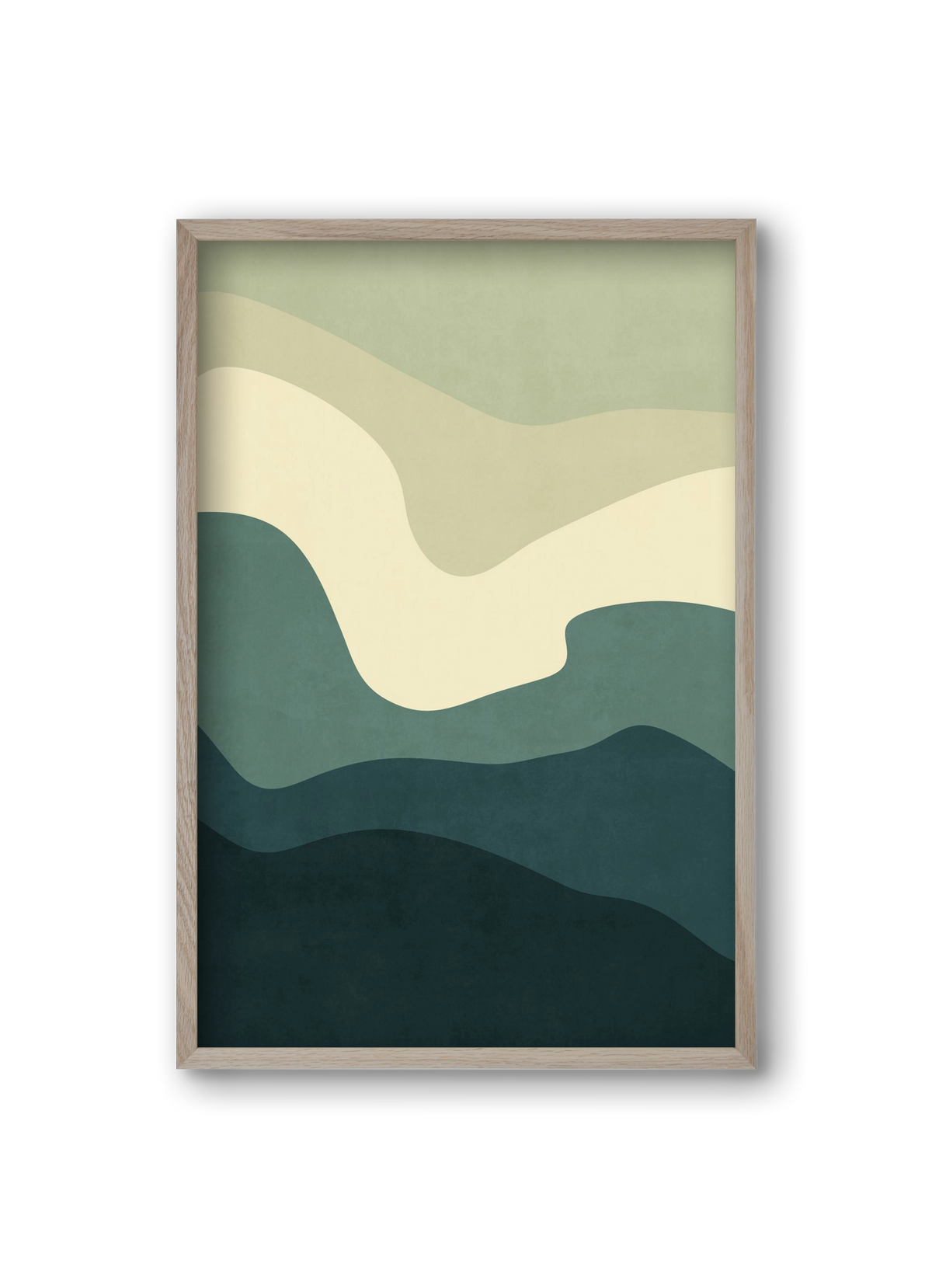 Abstract Beach- 09, 20x30 cm (20x30 cm), Tölgy keret