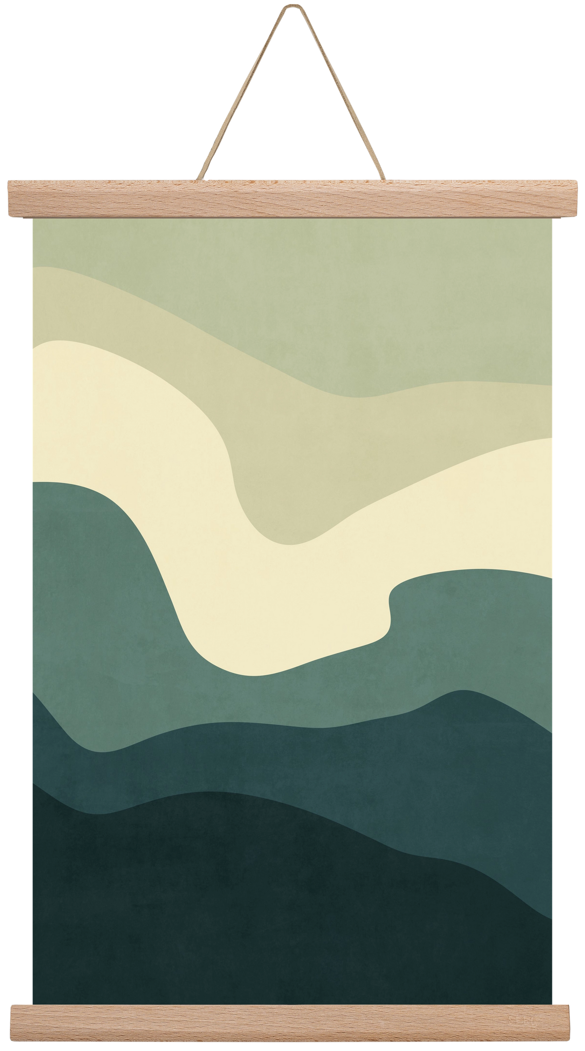 Abstract Beach- 09, 30x45 cm (30x45 cm), Tölgy akasztó