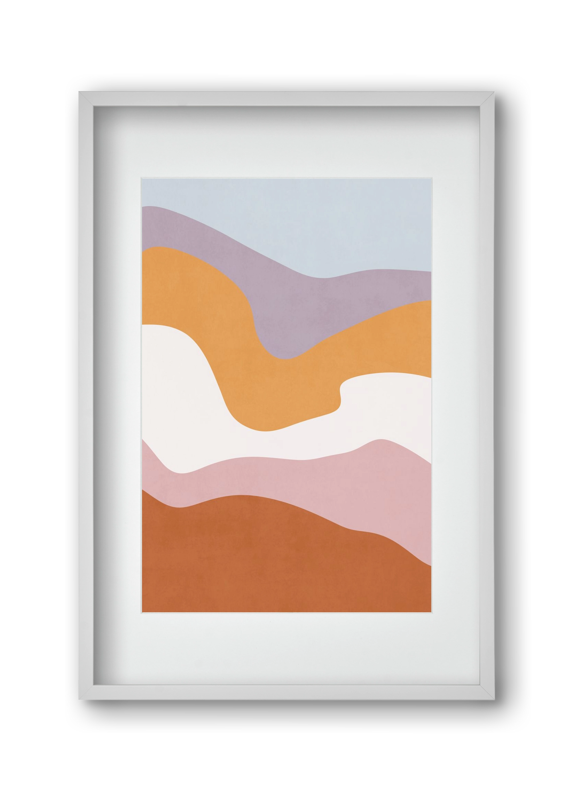 Abstract Beach- 10, 30x45 cm (20x30 cm), Fehér keret, paszpartuval