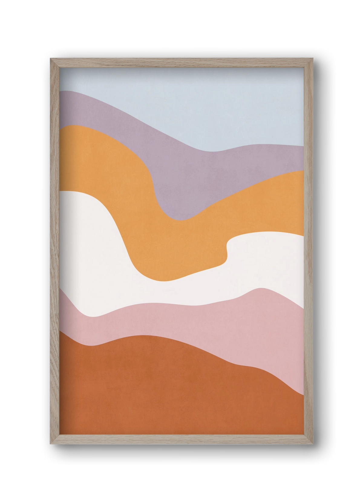 Abstract Beach- 10, 30x45 cm (30x45 cm), Tölgy keret