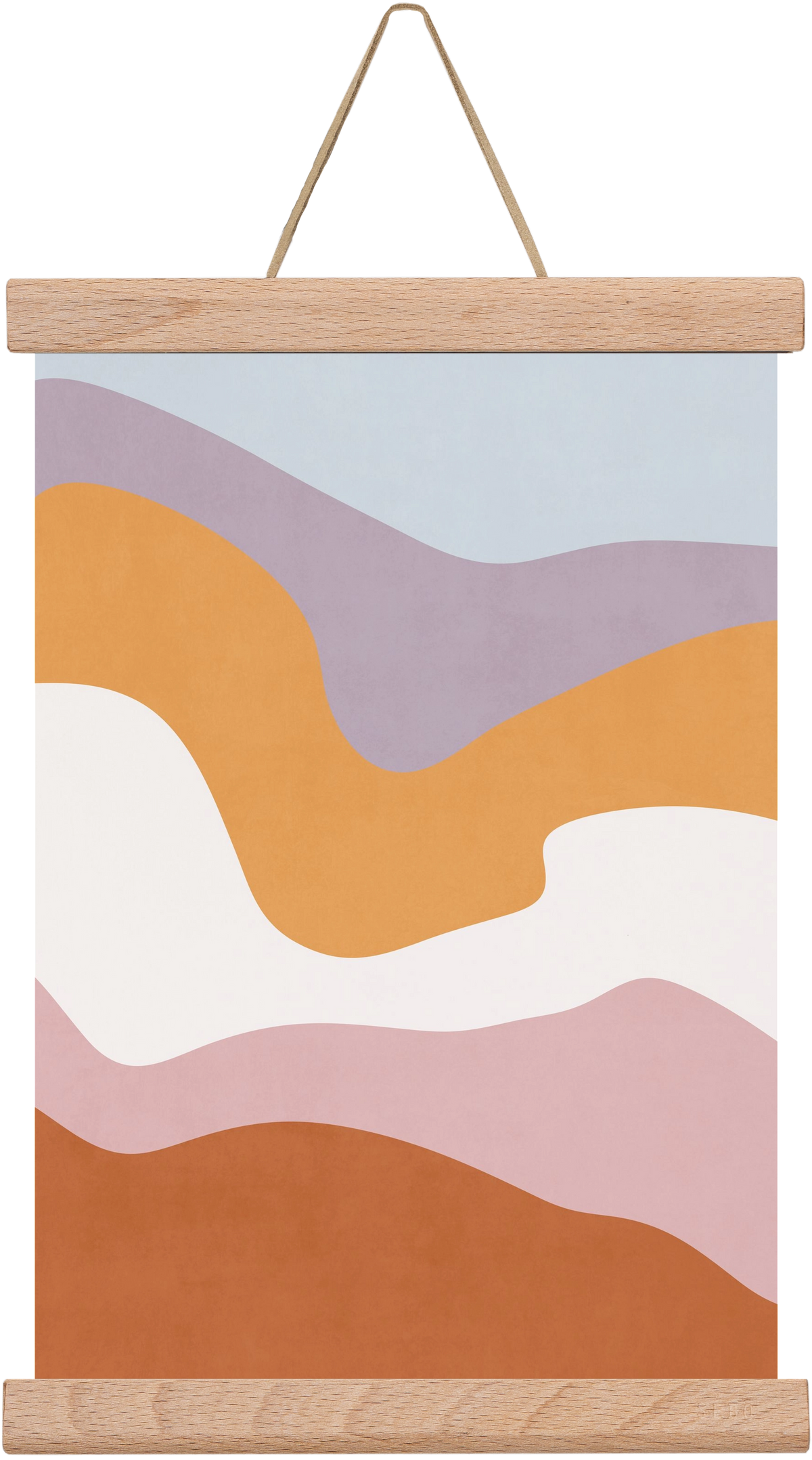 Abstract Beach- 10, 20x30 cm (20x30 cm), Tölgy akasztó