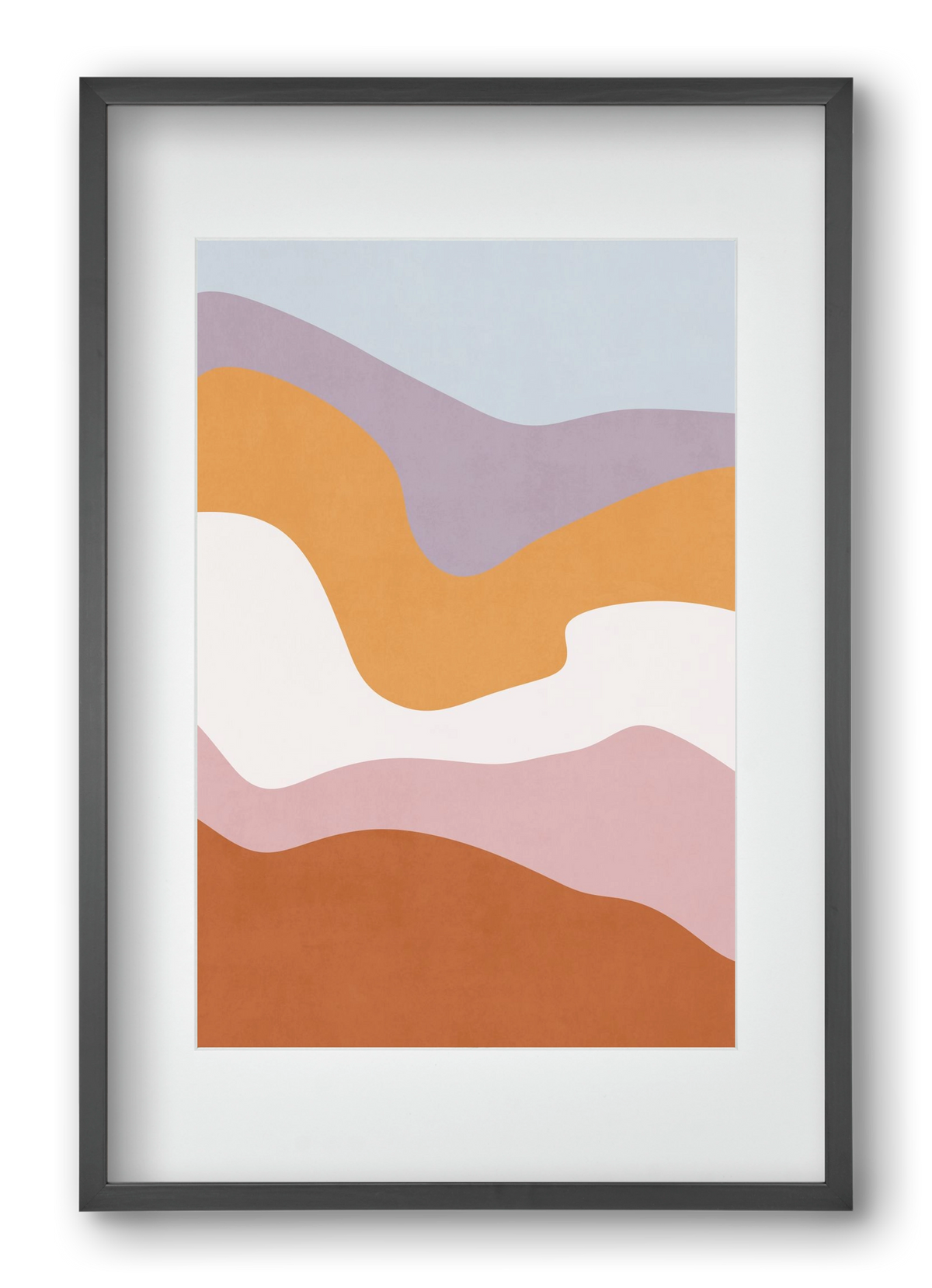 Abstract Beach- 10, 40x60 cm (30x45 cm), Fekete keret, paszpartuval