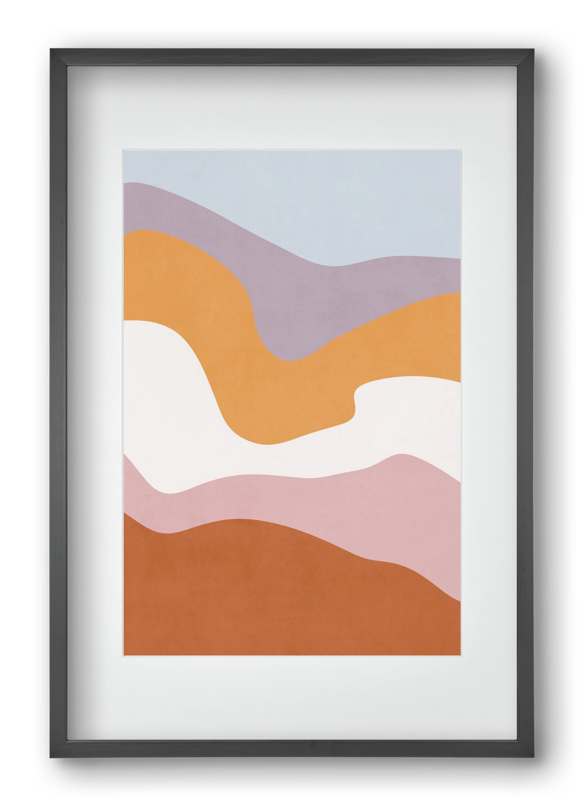 Abstract Beach- 10, 40x60 cm (30x45 cm), Fekete keret, paszpartuval