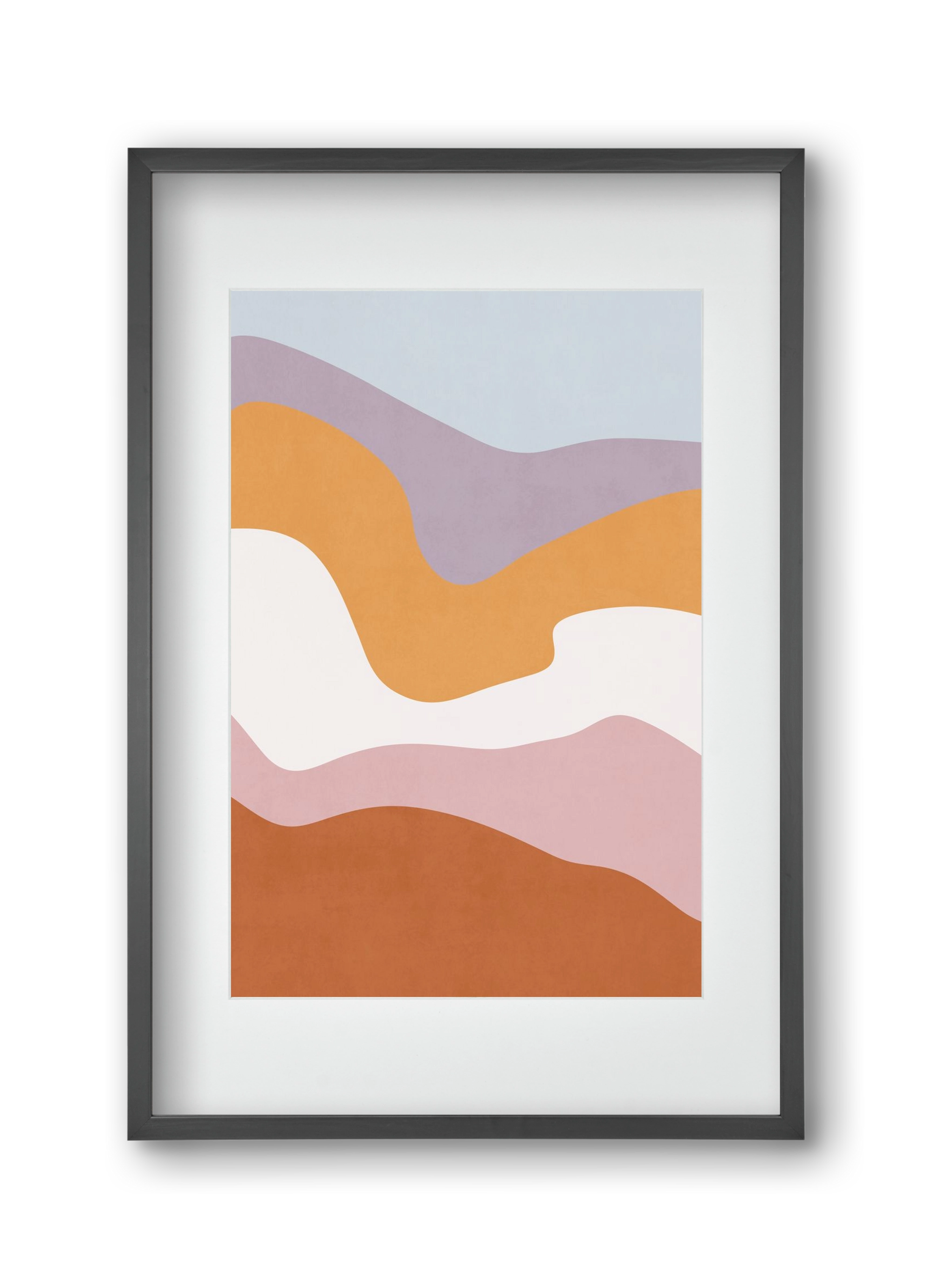 Abstract Beach- 10, 30x45 cm (20x30 cm), Fekete keret, paszpartuval