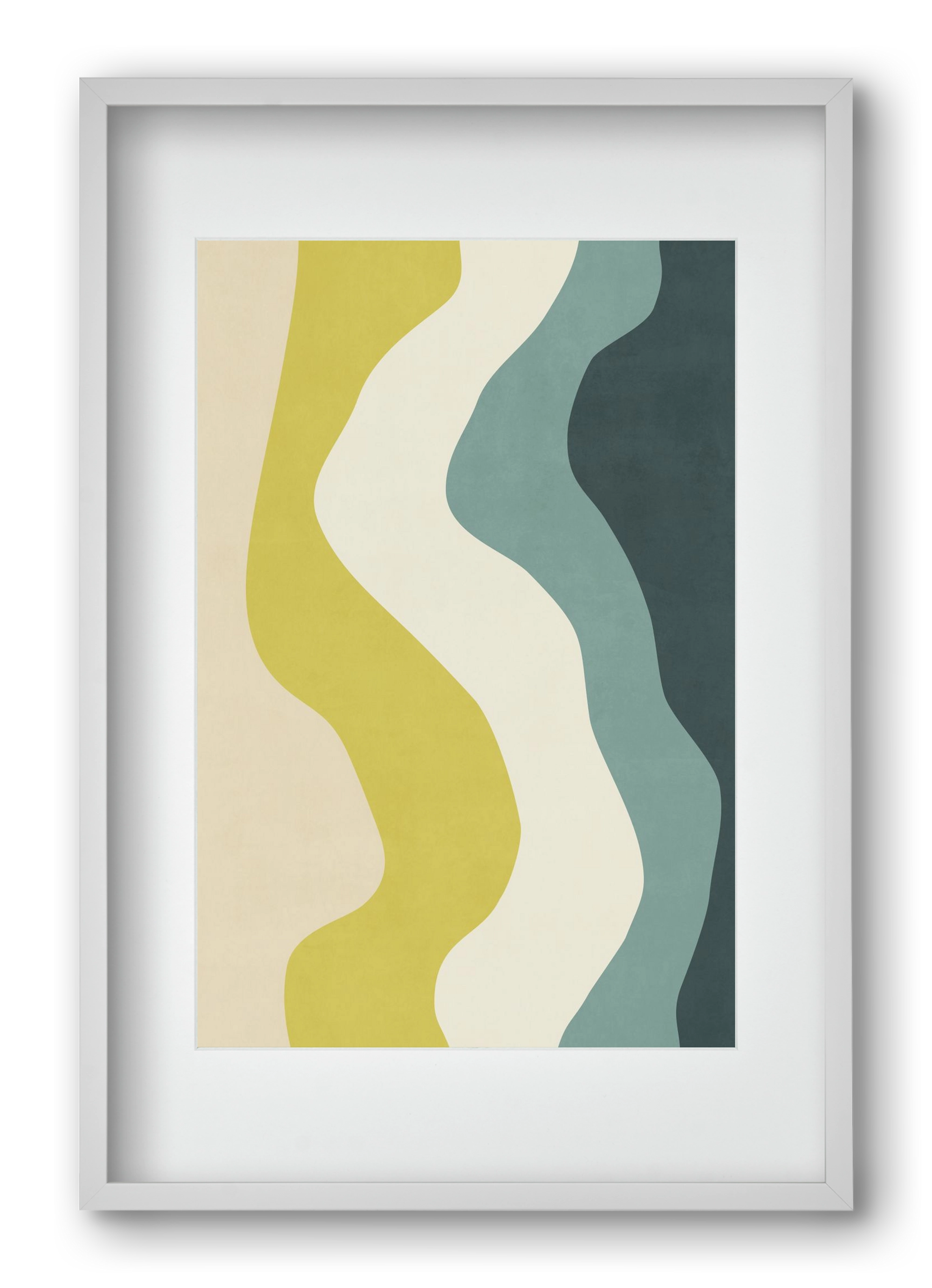 Abstract Beach- H01, 40x60 cm (30x45 cm), Fehér keret, paszpartuval