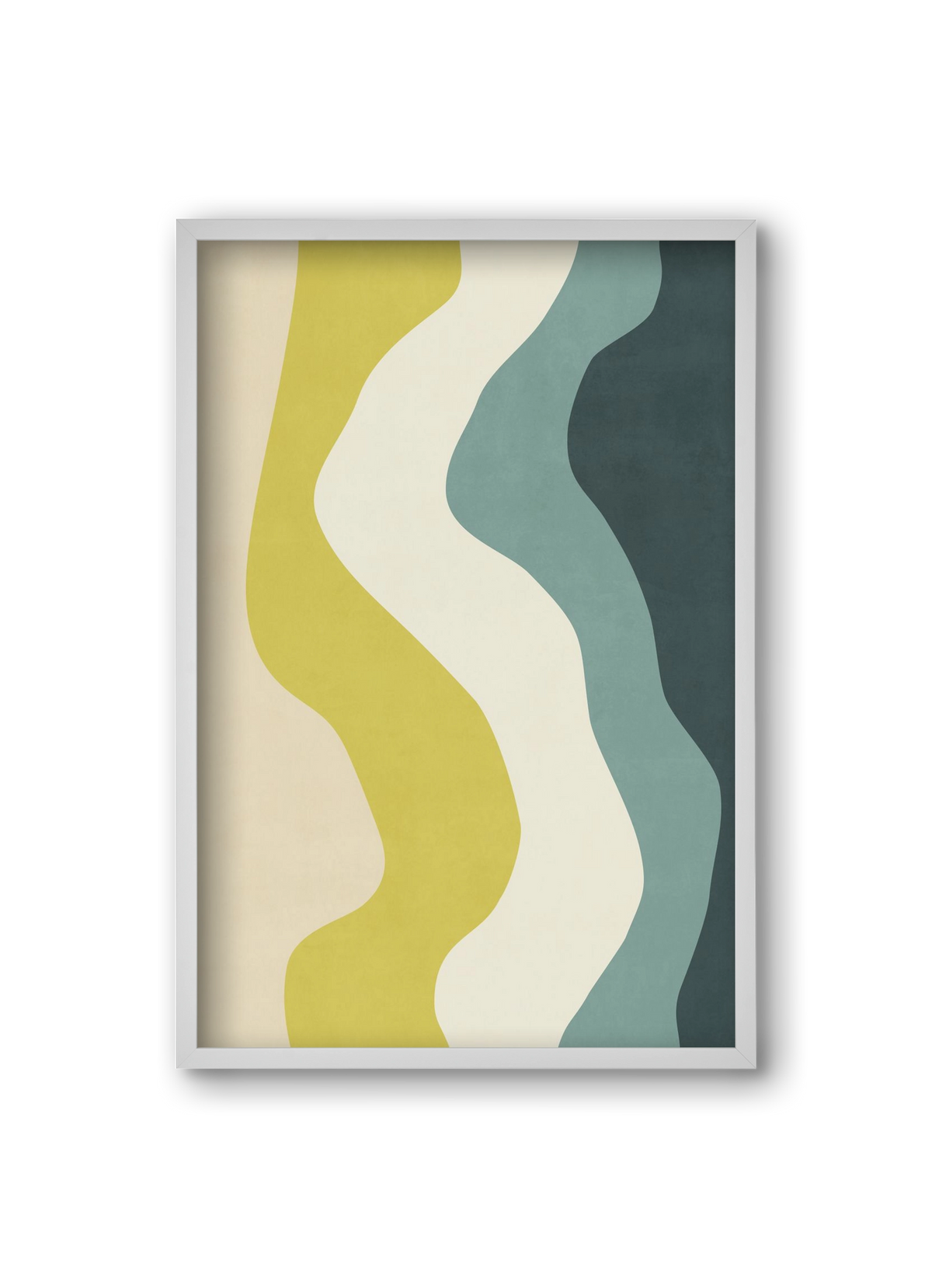 Abstract Beach- H01, 20x30 cm (20x30 cm), Fehér keret