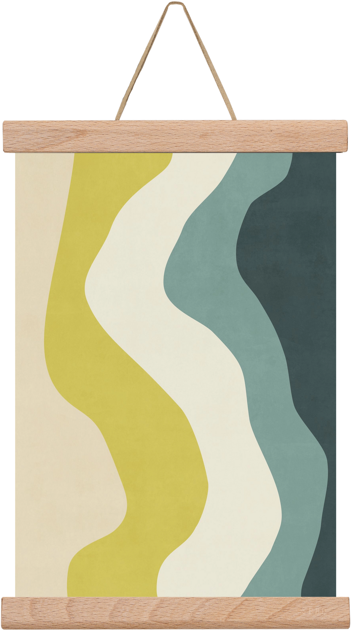 Abstract Beach- H01, 20x30 cm (20x30 cm), Tölgy akasztó