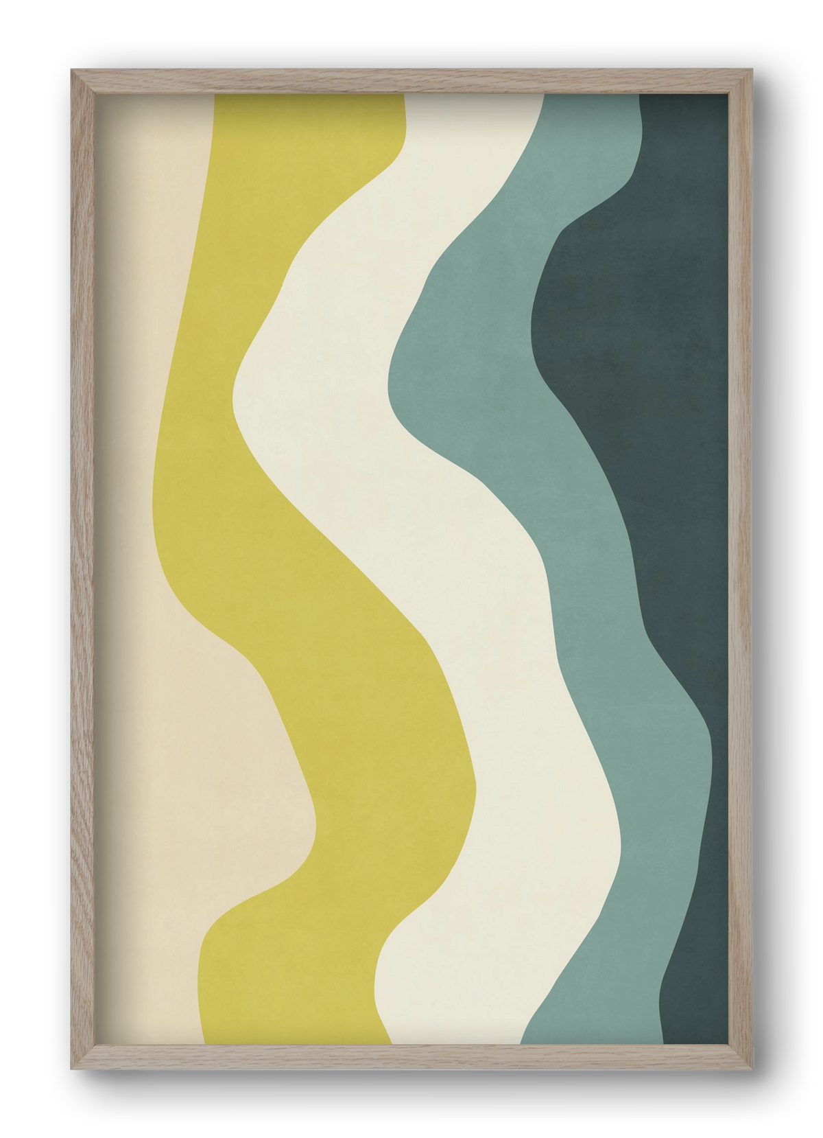 Abstract Beach- H01, 40x60 cm (40x60 cm), Tölgy keret