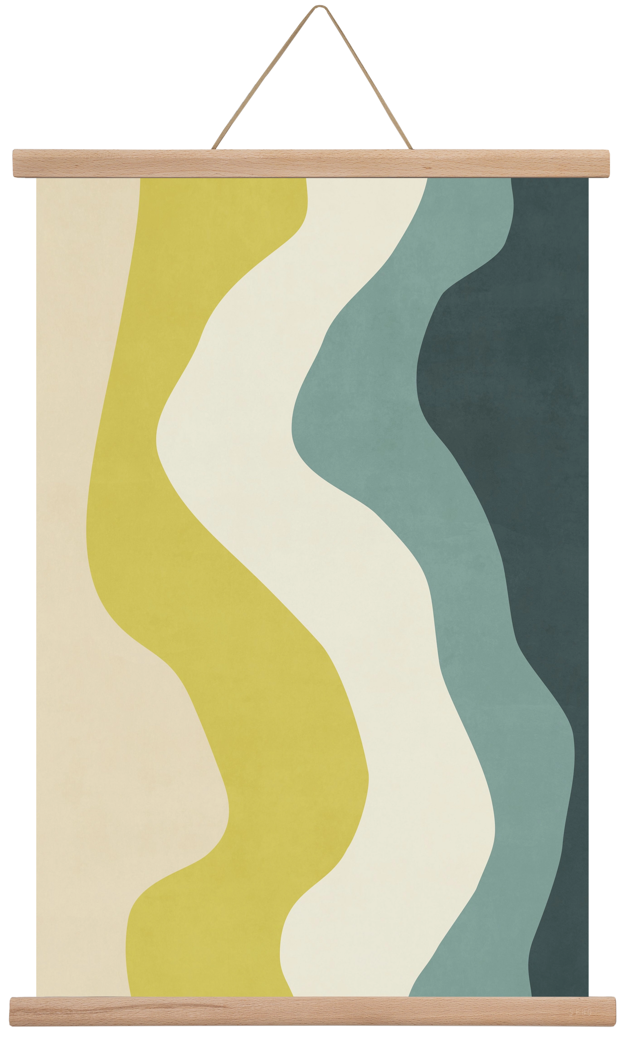 Abstract Beach- H01, 40x60 cm (40x60 cm), Tölgy akasztó