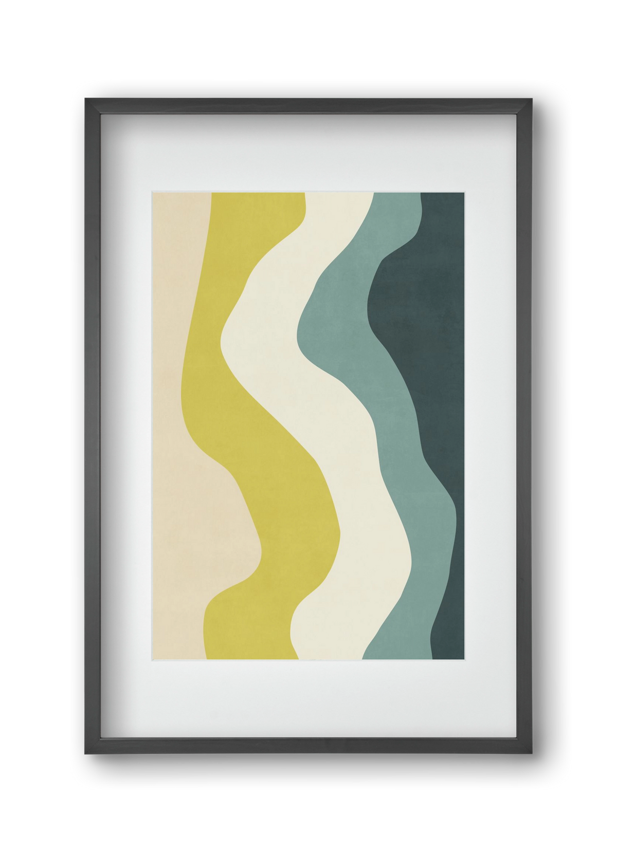 Abstract Beach- H01, 30x45 cm (20x30 cm), Fekete keret, paszpartuval