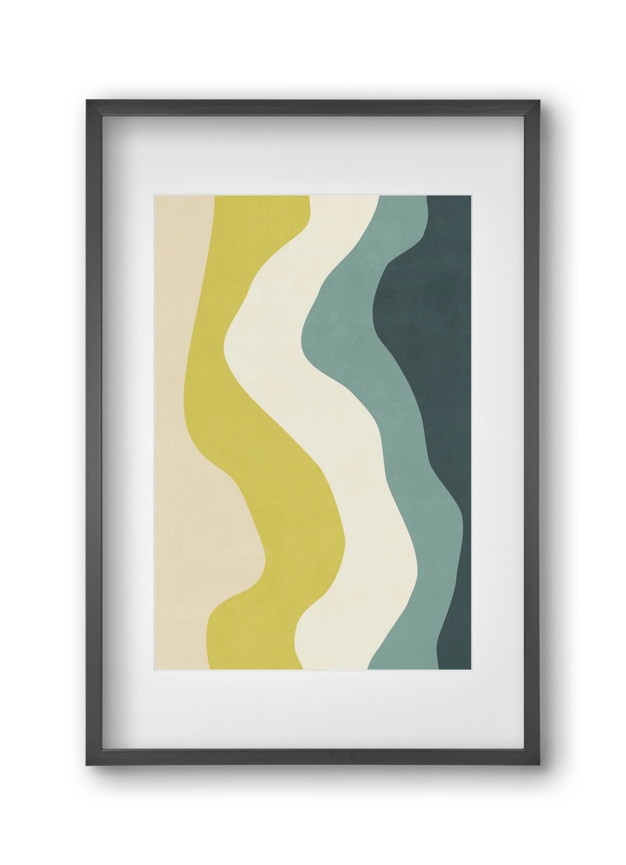 Abstract Beach- H01, 30x45 cm (20x30 cm), Fekete keret, paszpartuval