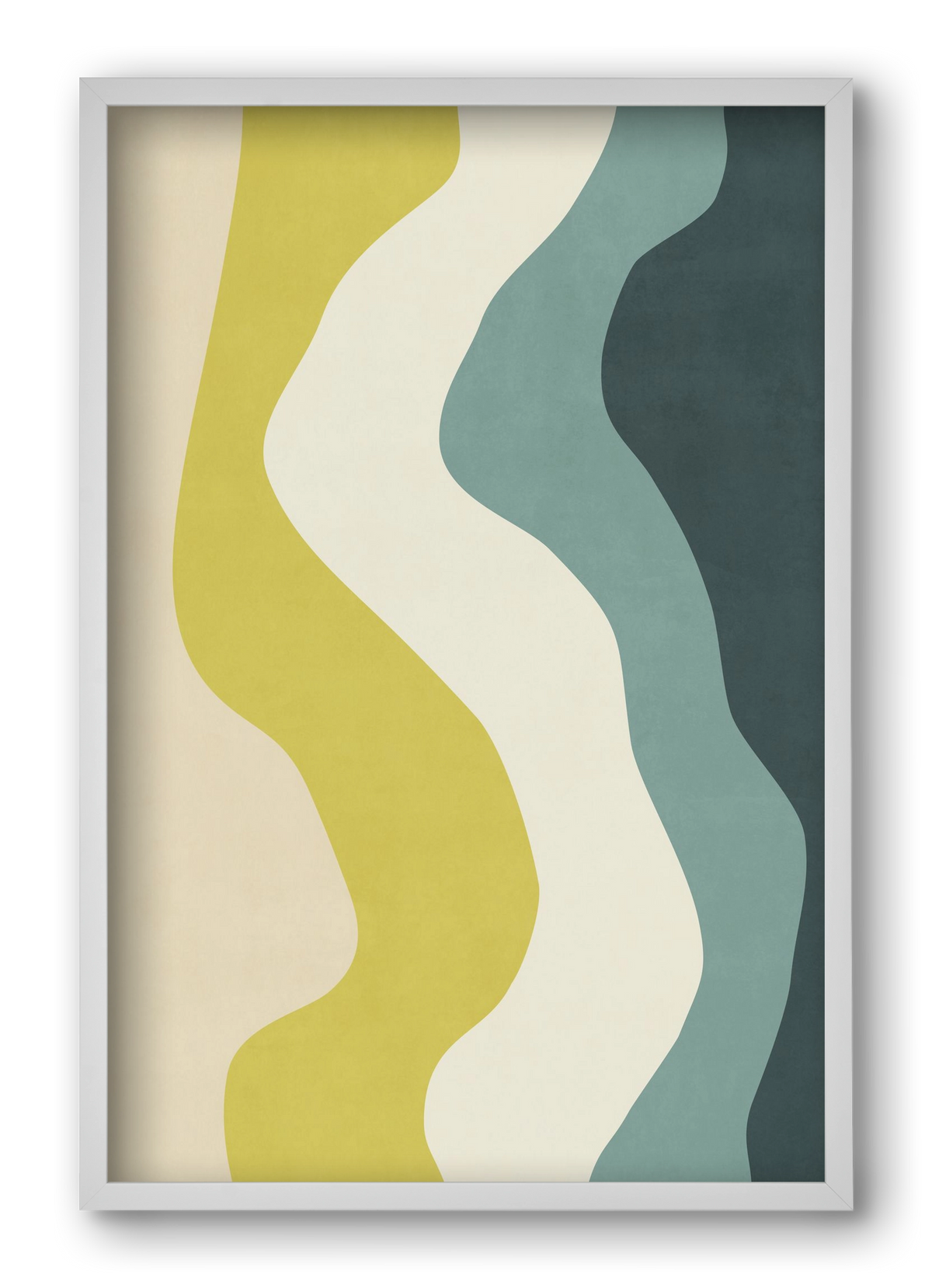 Abstract Beach- H01, 40x60 cm (40x60 cm), Fehér keret