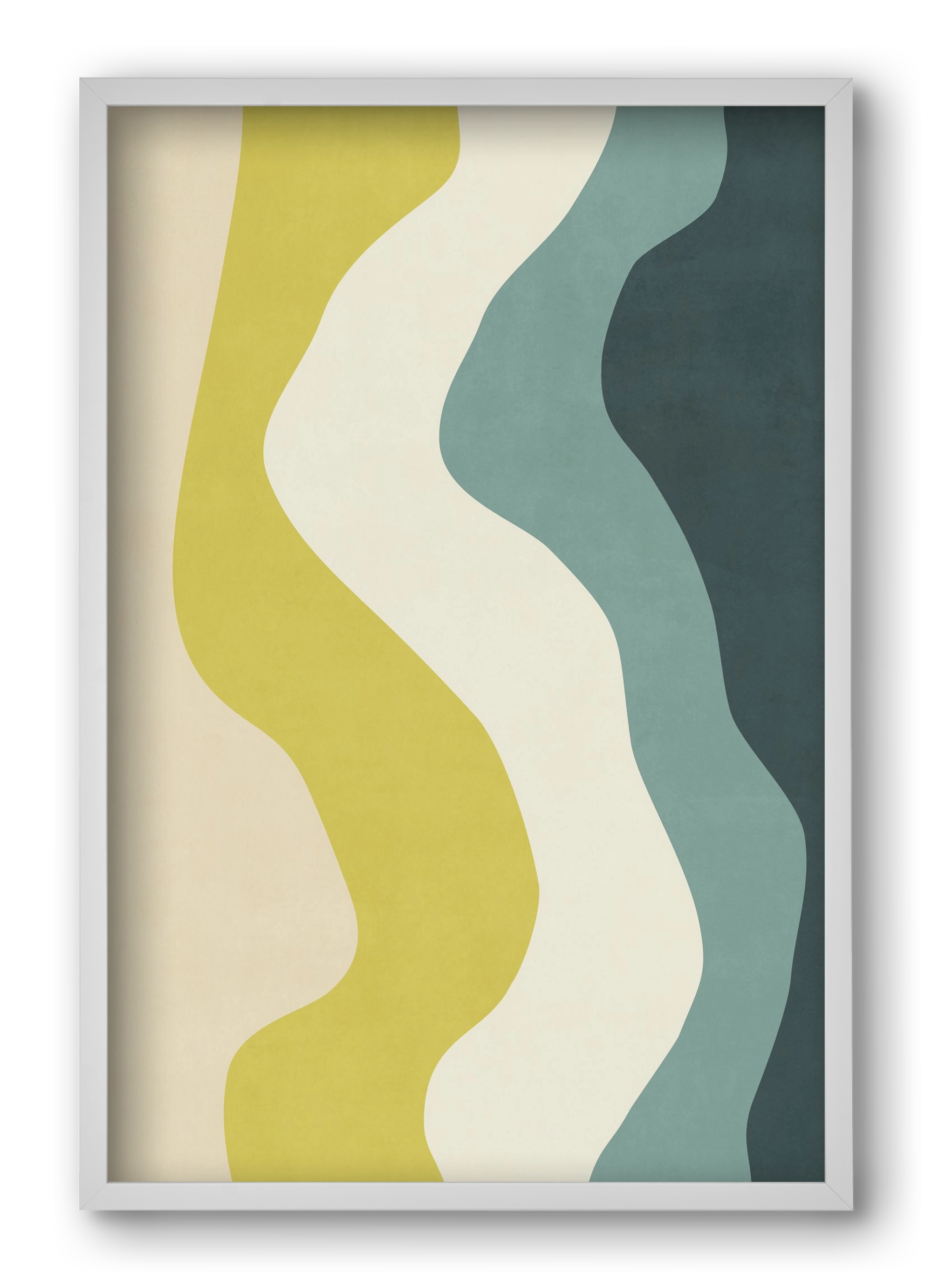 Abstract Beach- H01, 40x60 cm (40x60 cm), Fehér keret