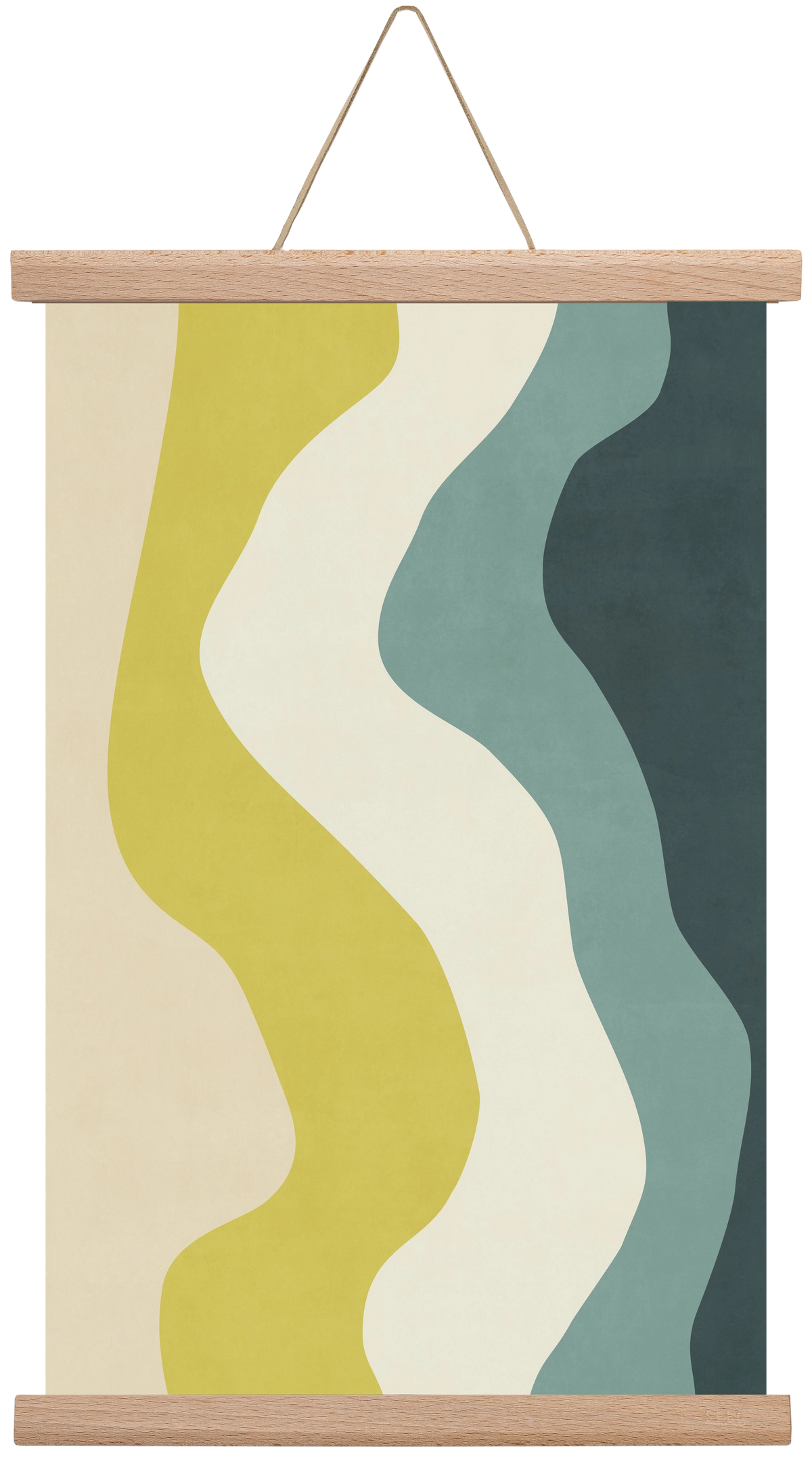 Abstract Beach- H01, 30x45 cm (30x45 cm), Tölgy akasztó