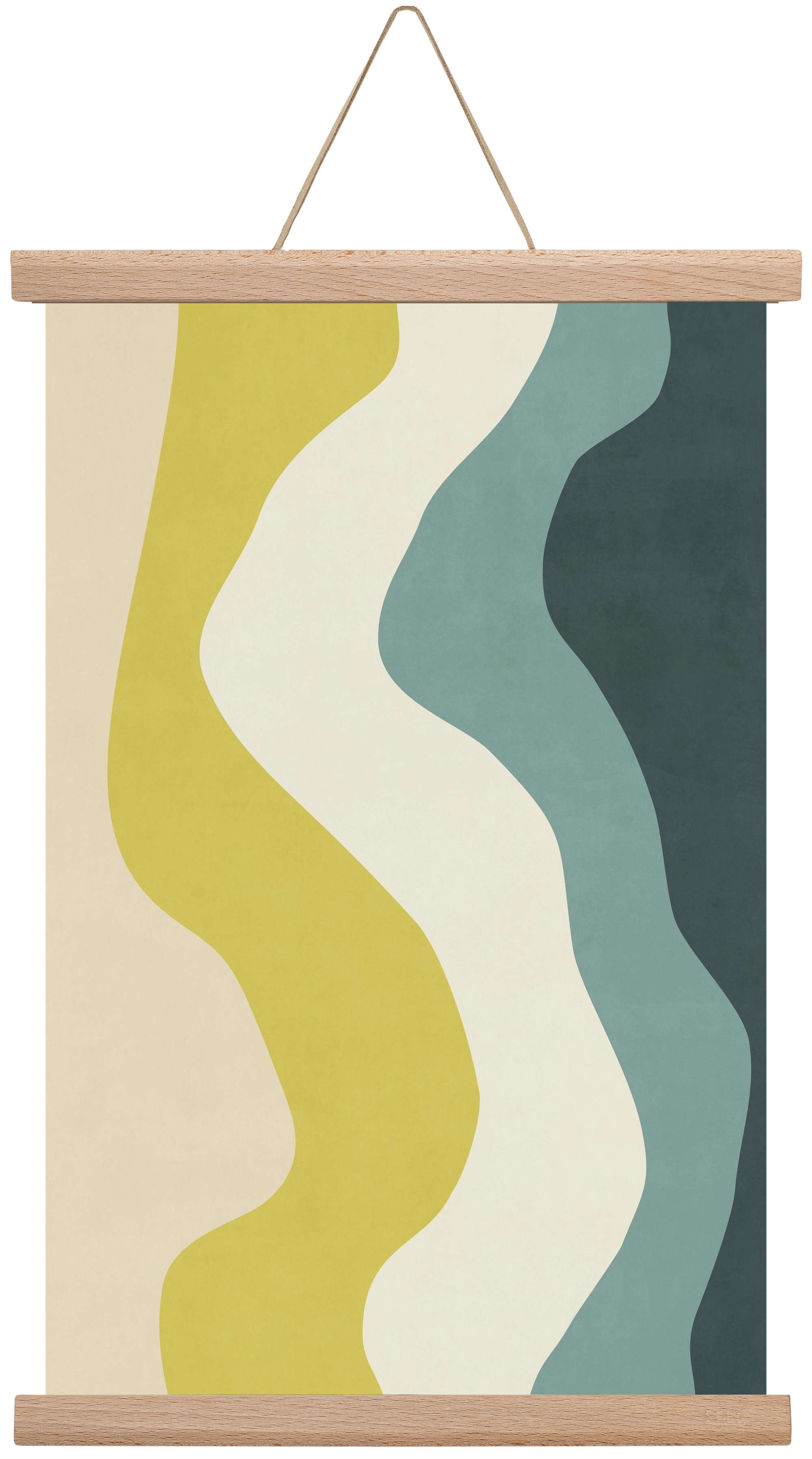 Abstract Beach- H01, 30x45 cm (30x45 cm), Tölgy akasztó