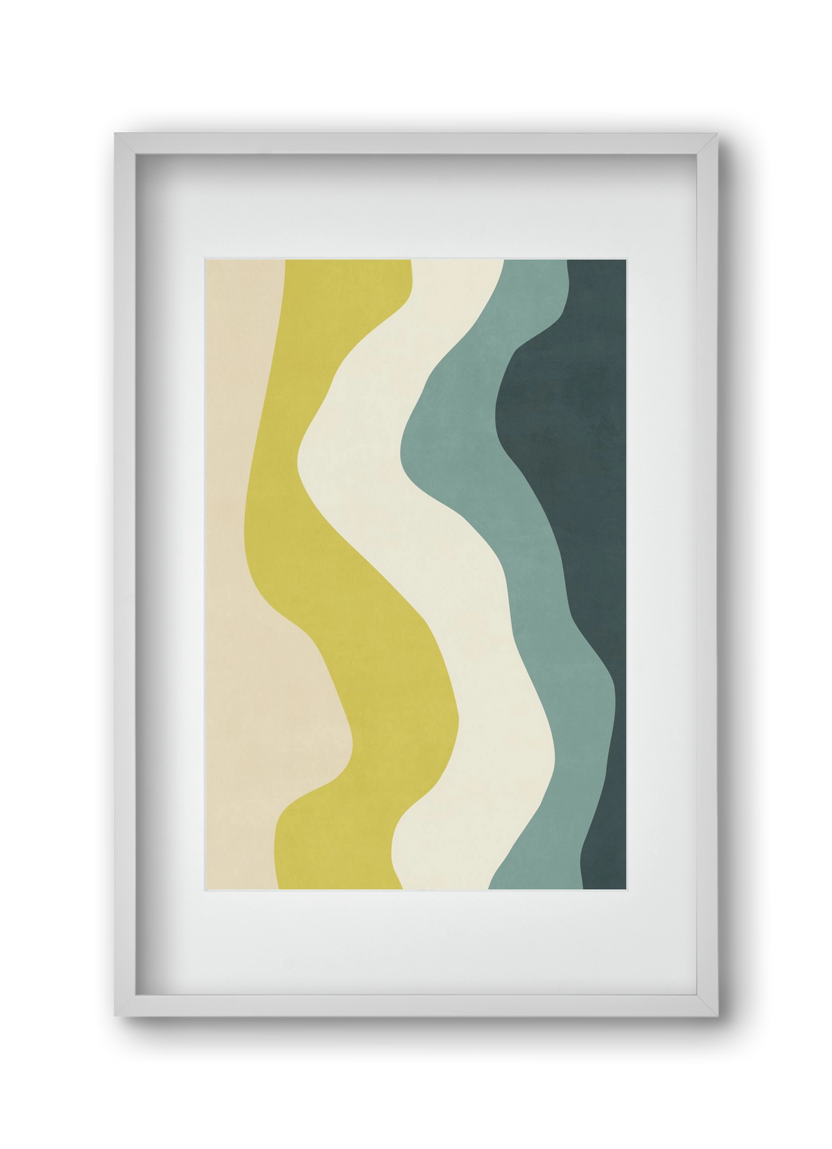 Abstract Beach- H01, 30x45 cm (20x30 cm), Fehér keret, paszpartuval