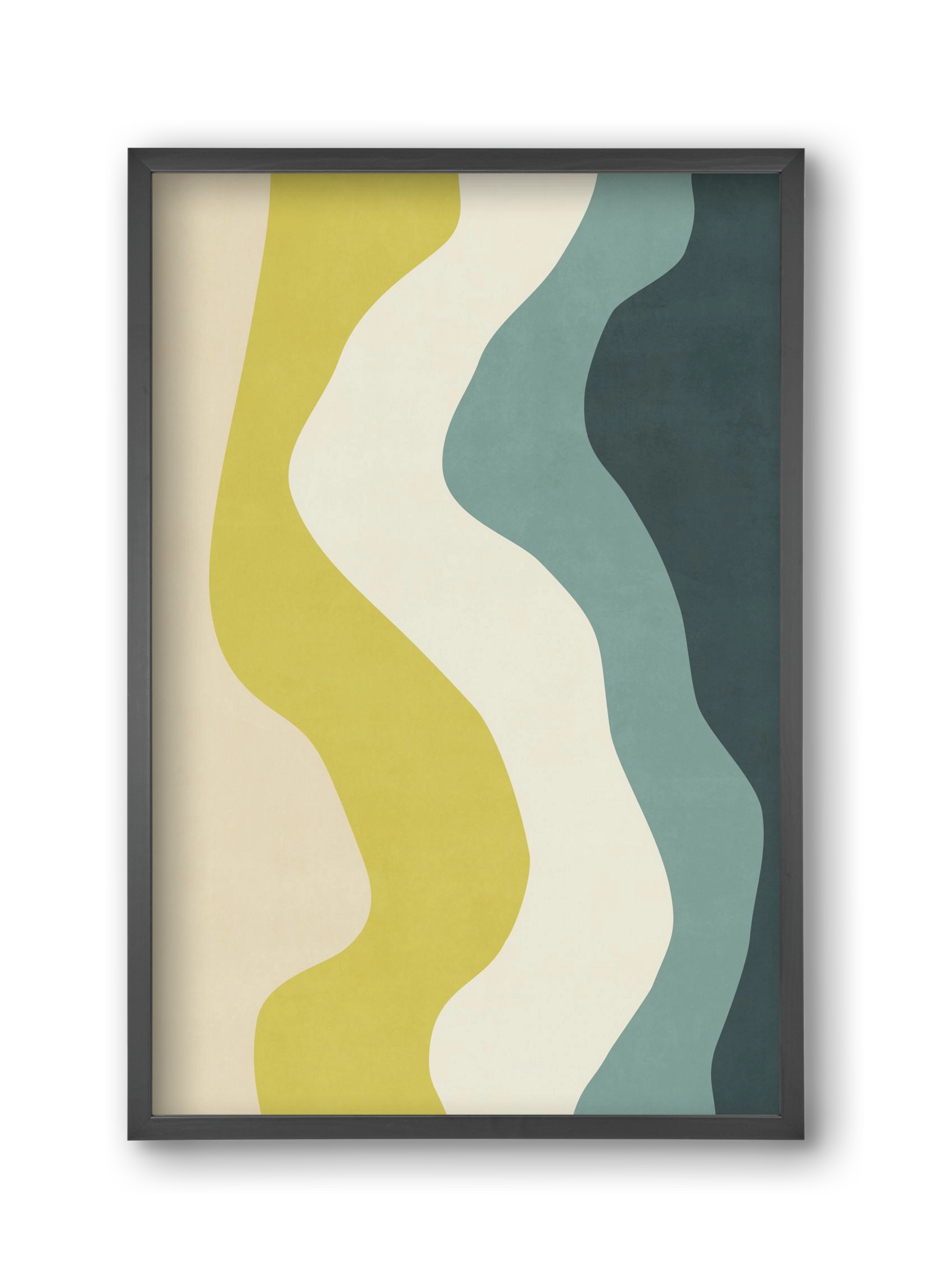 Abstract Beach- H01, 30x45 cm (30x45 cm), Fekete keret