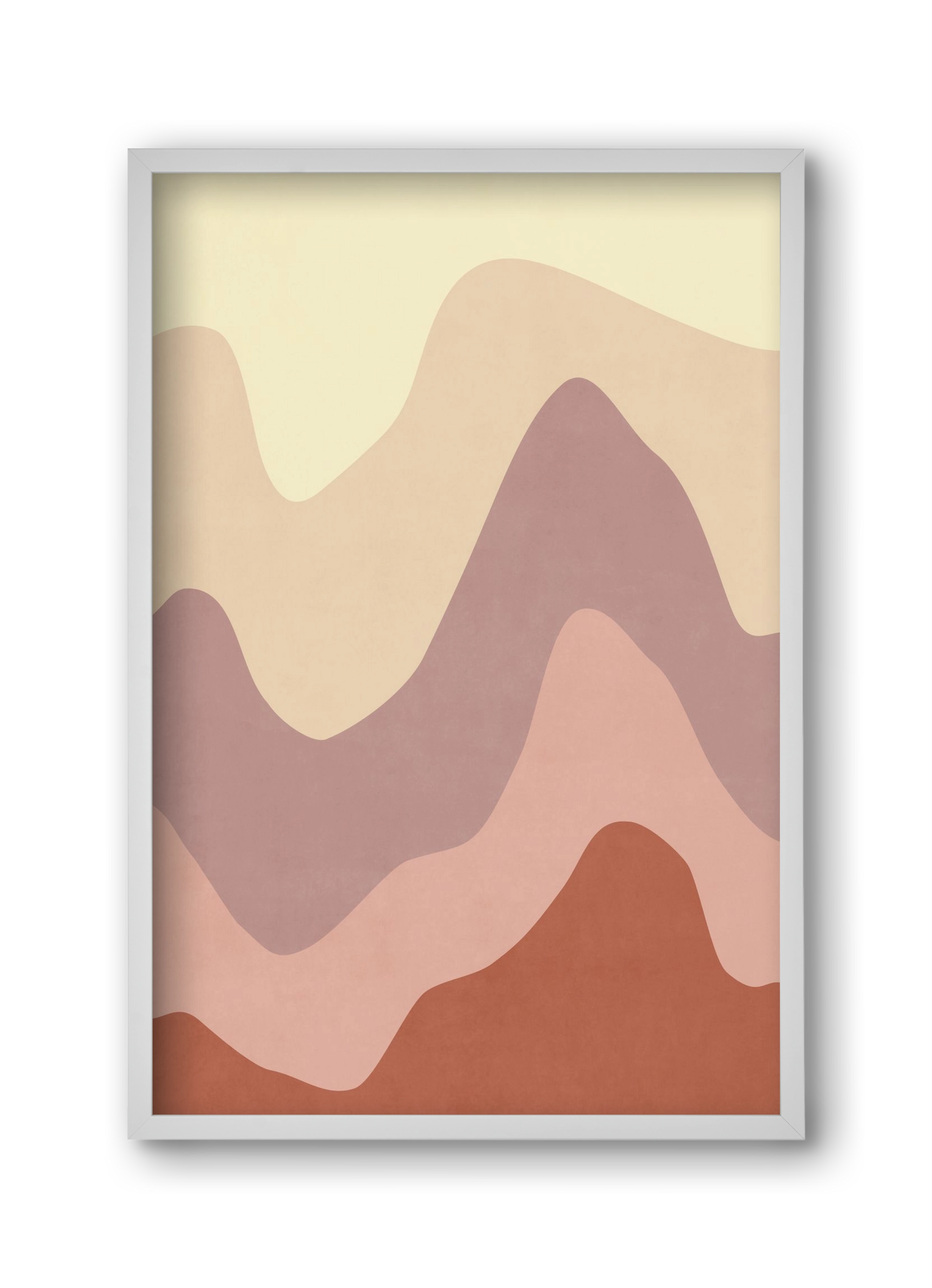 Abstract Beach- 05, 30x45 cm (30x45 cm), Fehér keret