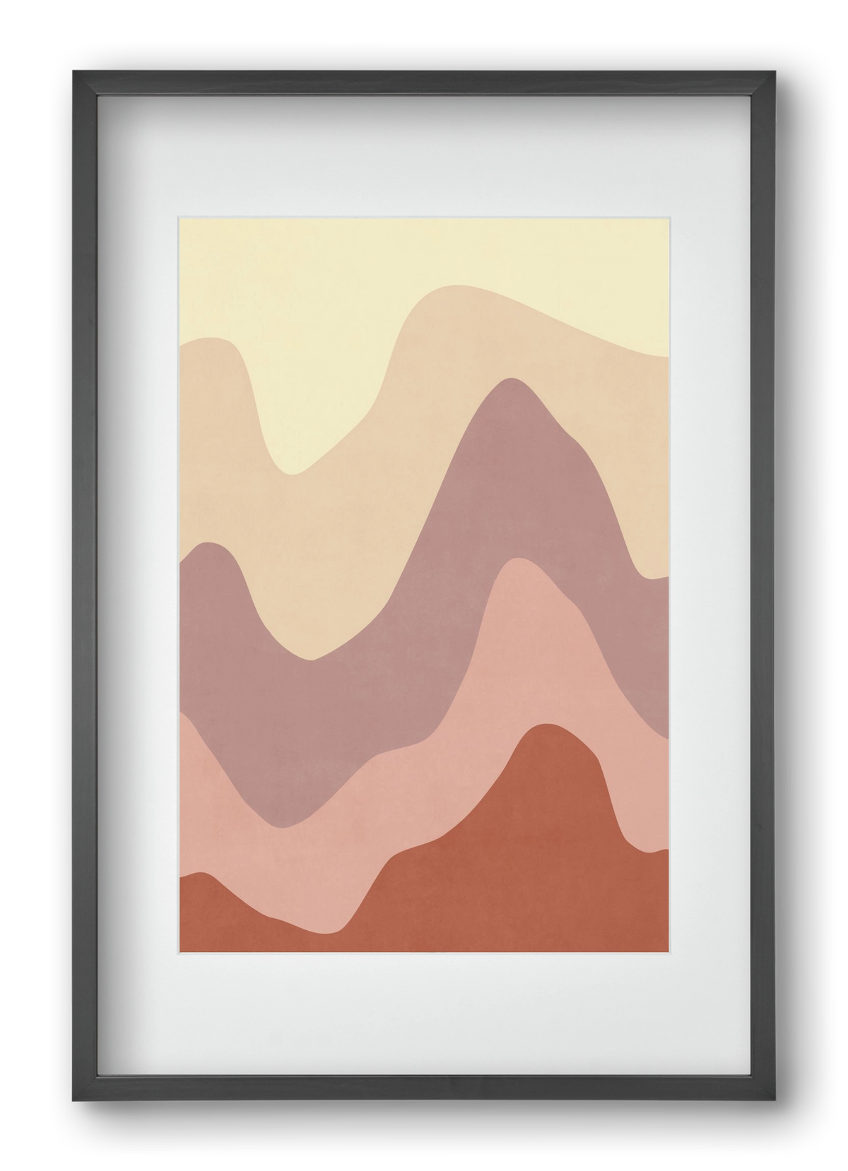 Abstract Beach- 05, 40x60 cm (30x45 cm), Fekete keret, paszpartuval