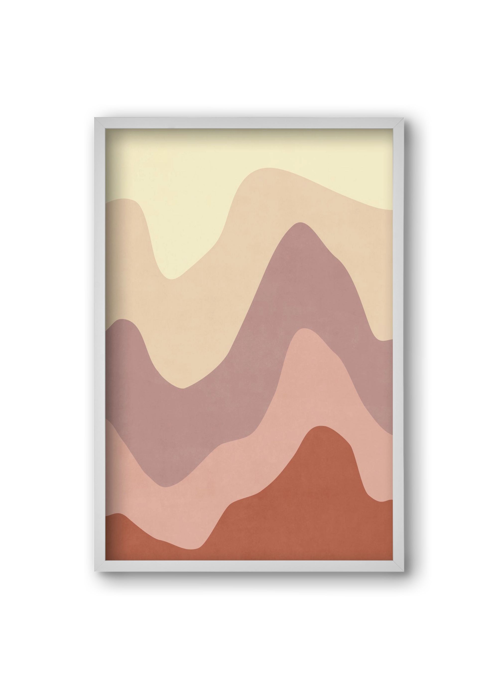 Abstract Beach- 05, 20x30 cm (20x30 cm), Fehér keret