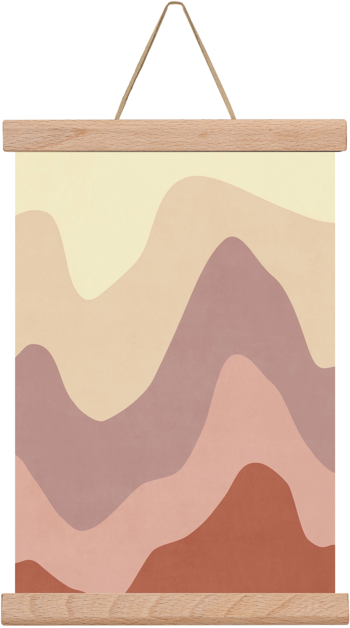 Abstract Beach- 05, 20x30 cm (20x30 cm), Tölgy akasztó