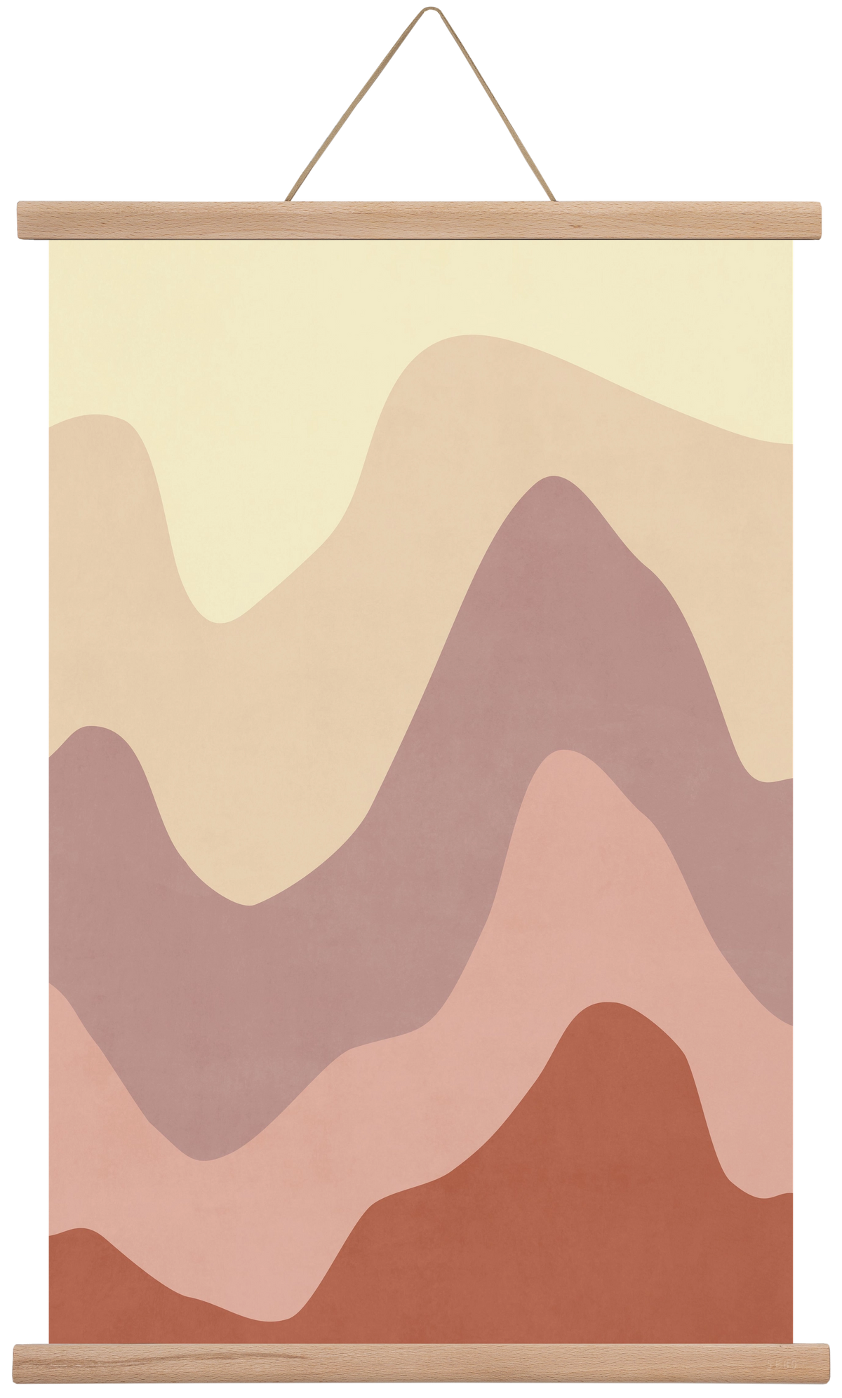 Abstract Beach- 05, 40x60 cm (40x60 cm), Tölgy akasztó