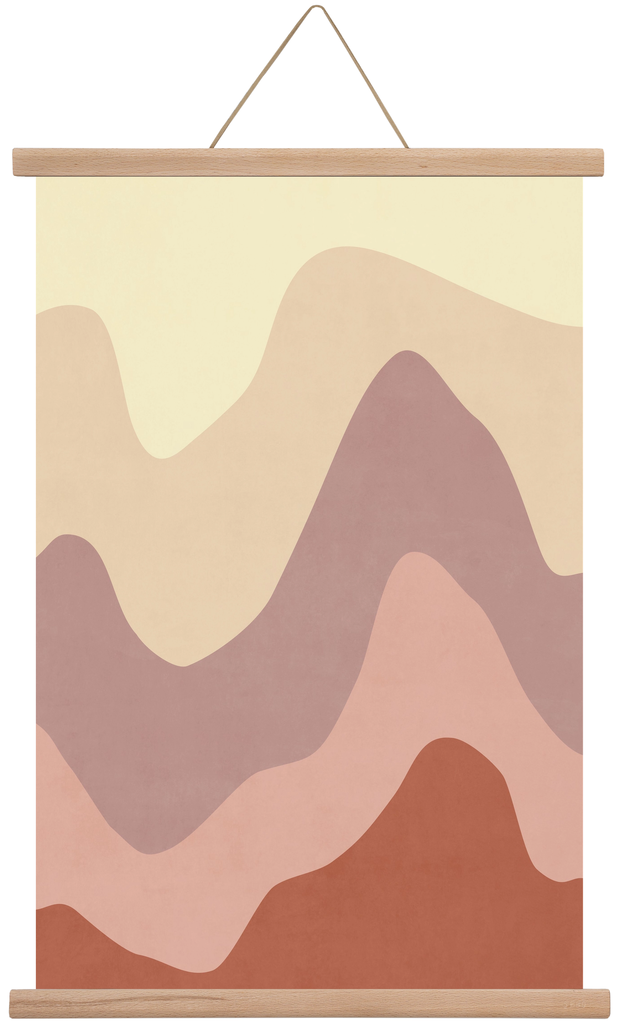 Abstract Beach- 05, 40x60 cm (40x60 cm), Tölgy akasztó