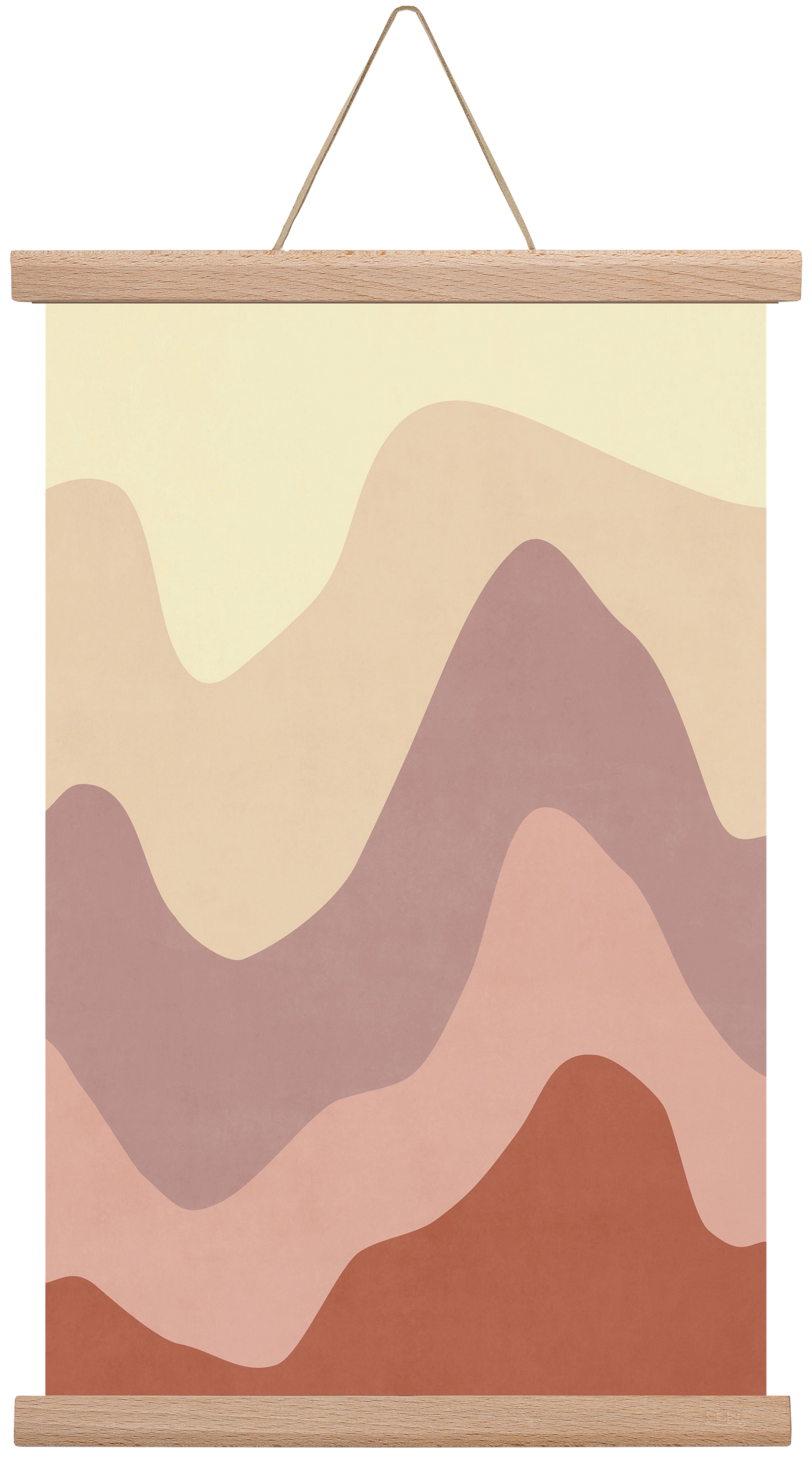 Abstract Beach- 05, 30x45 cm (30x45 cm), Tölgy akasztó