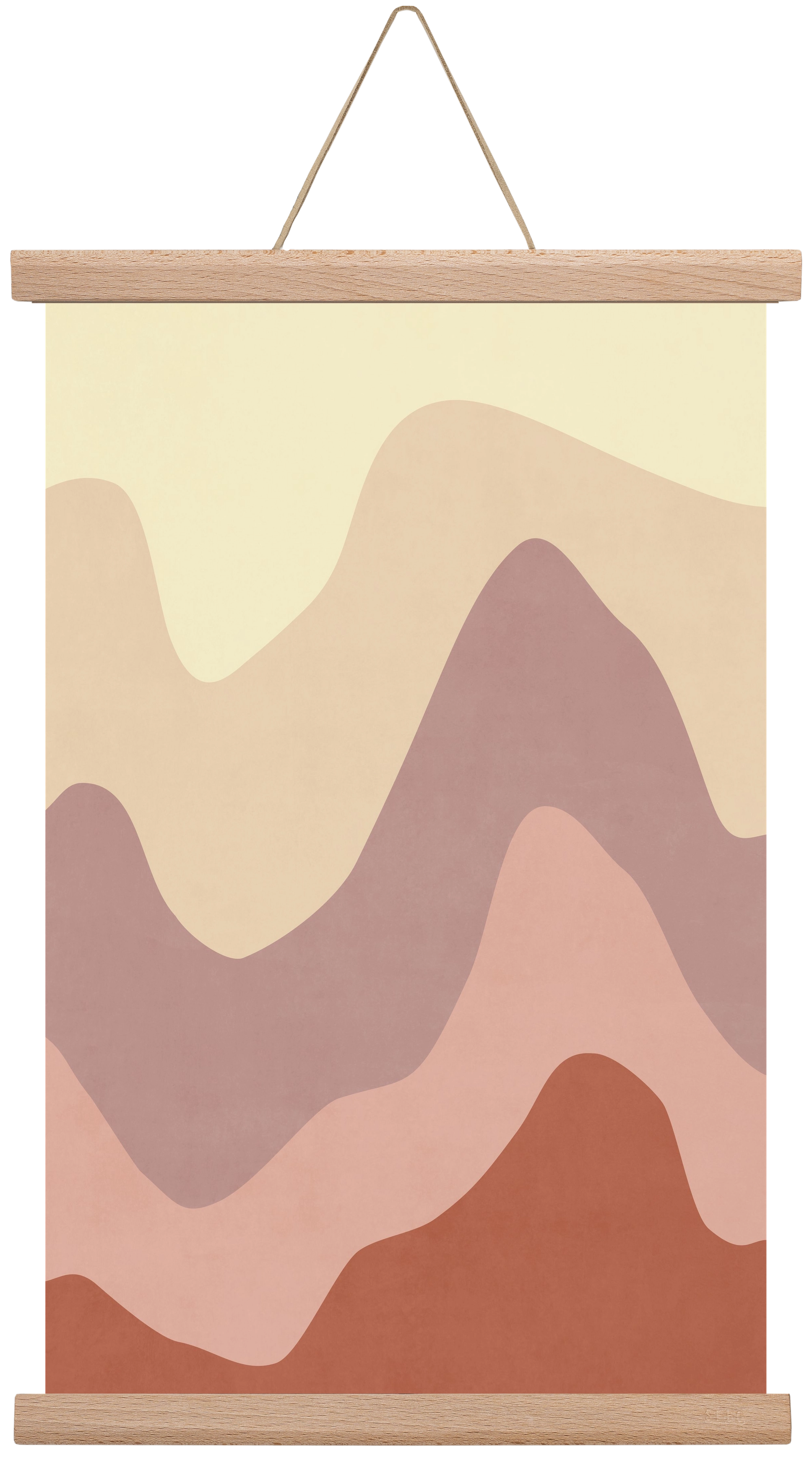 Abstract Beach- 05, 30x45 cm (30x45 cm), Tölgy akasztó