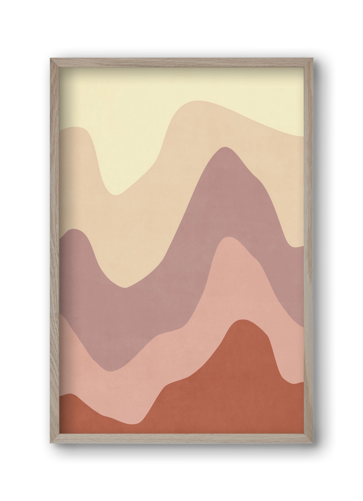 Abstract Beach- 05, 30x45 cm (30x45 cm), Tölgy keret