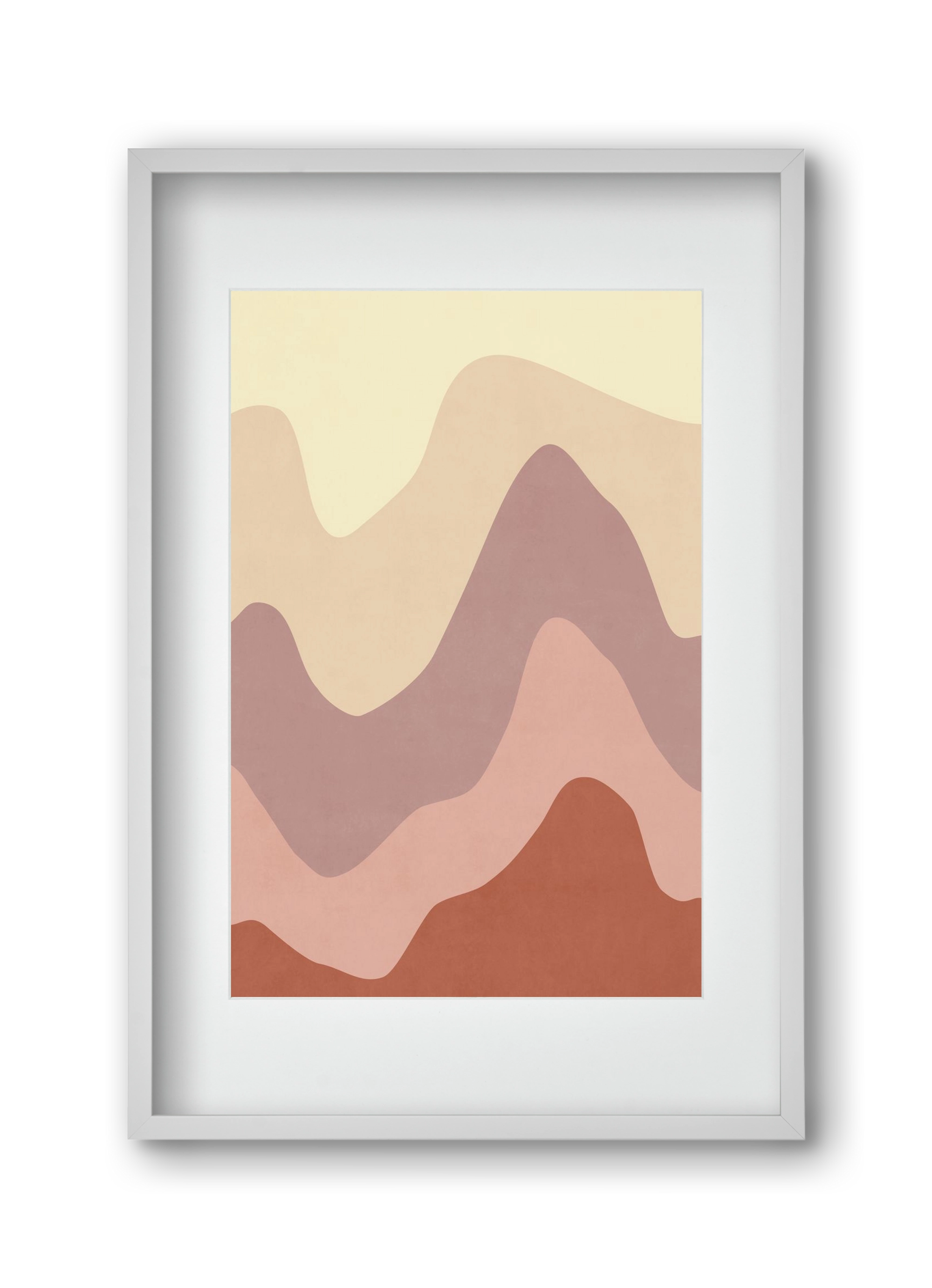 Abstract Beach- 05, 30x45 cm (20x30 cm), Fehér keret, paszpartuval