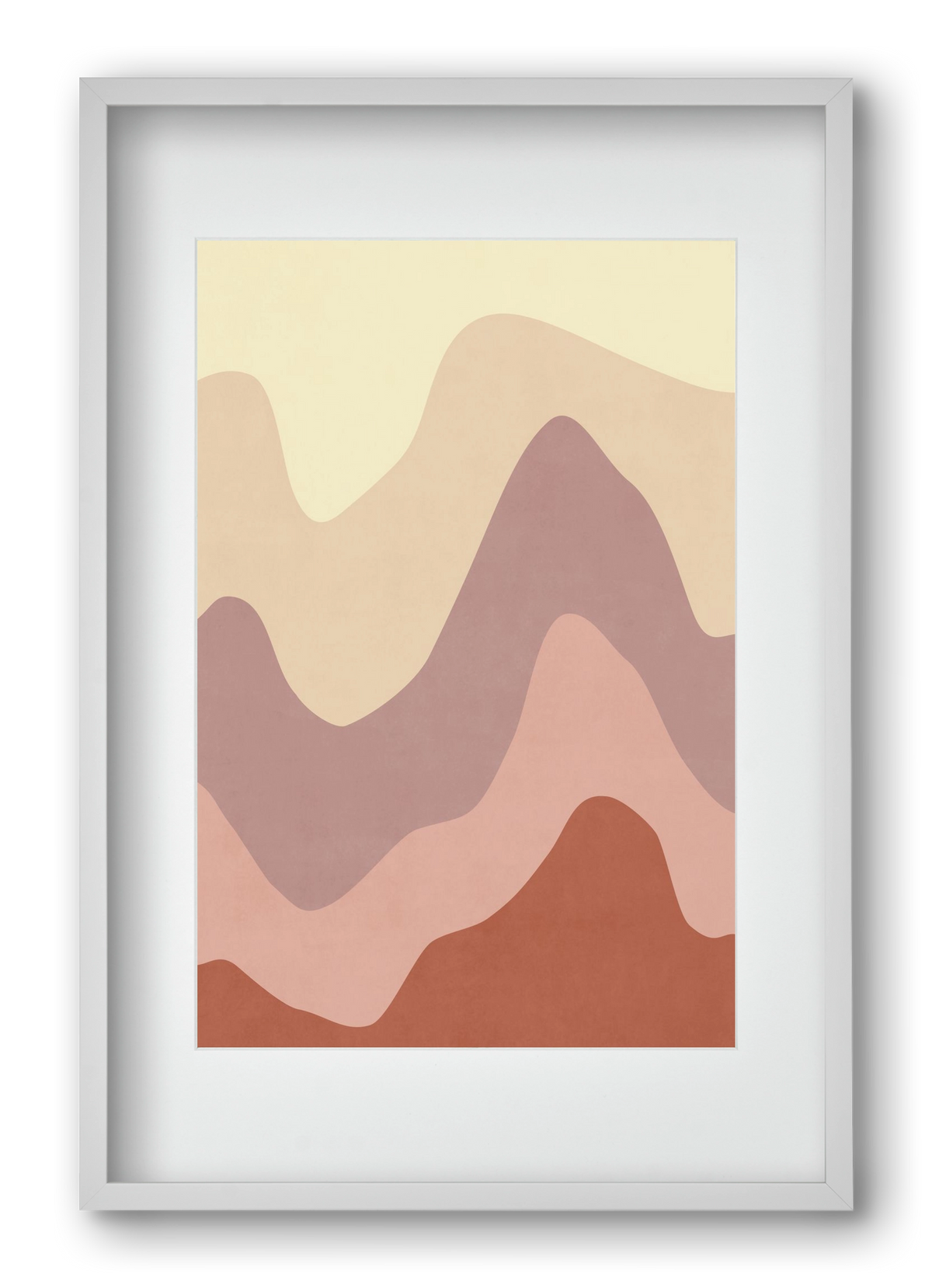 Abstract Beach- 05, 40x60 cm (30x45 cm), Fehér keret, paszpartuval