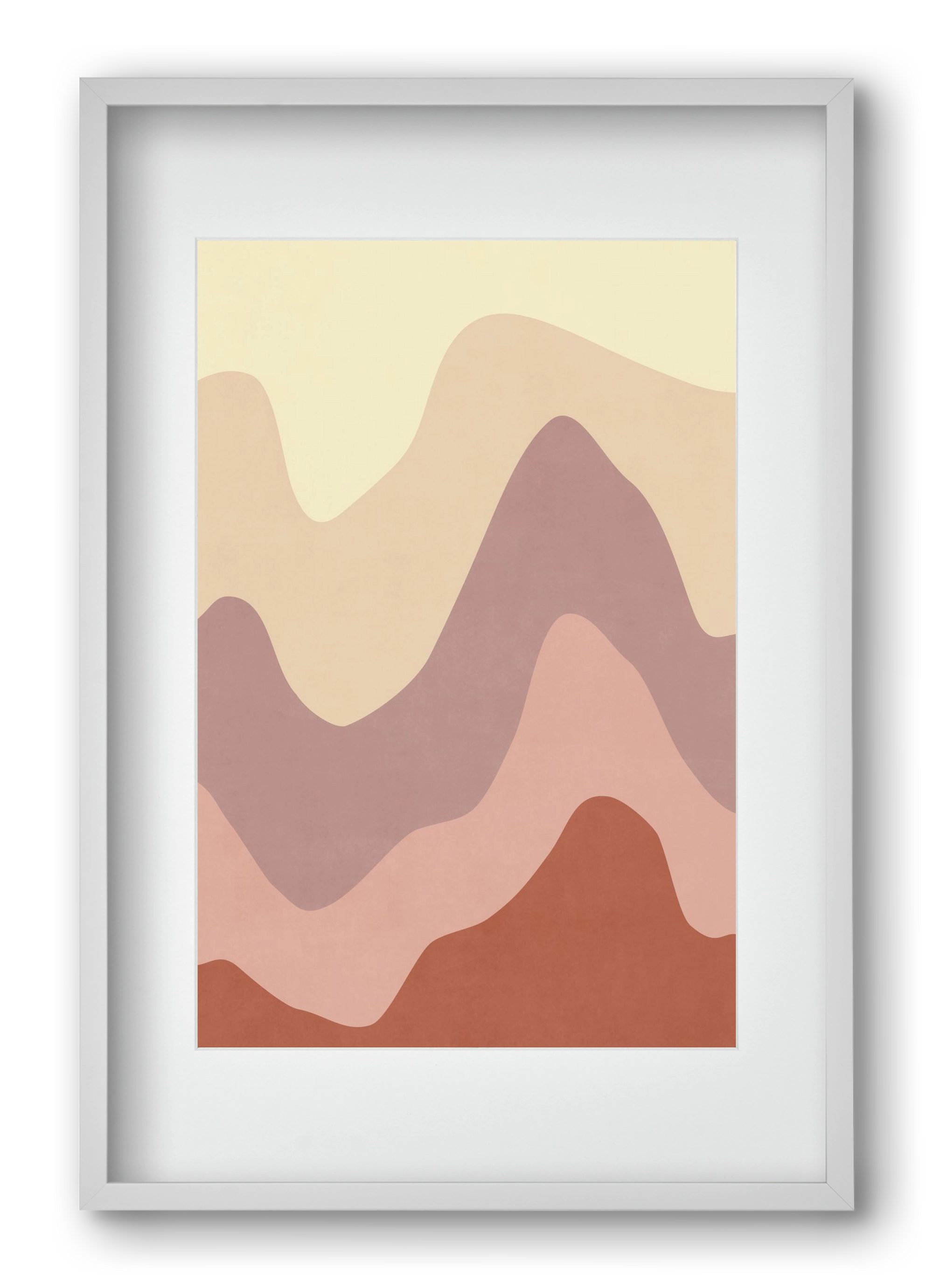 Abstract Beach- 05, 40x60 cm (30x45 cm), Fehér keret, paszpartuval