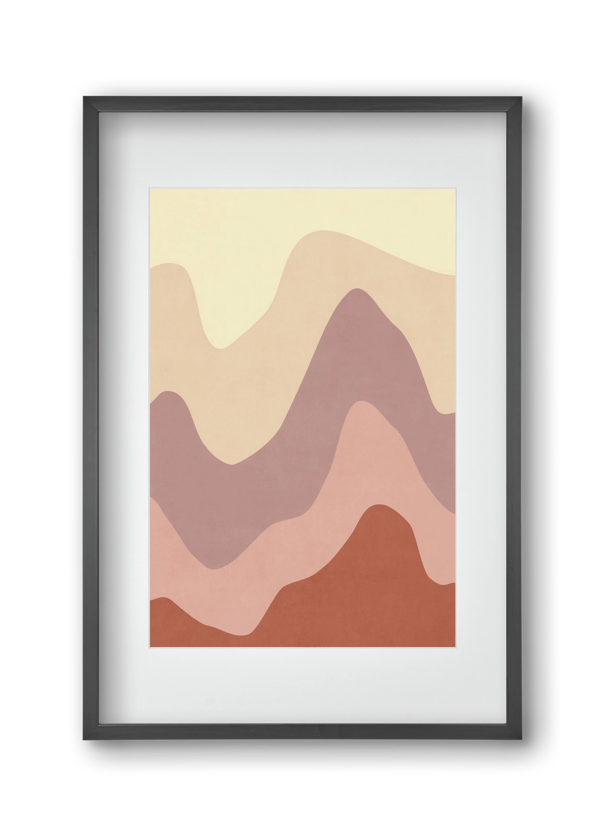 Abstract Beach- 05, 30x45 cm (20x30 cm), Fekete keret, paszpartuval