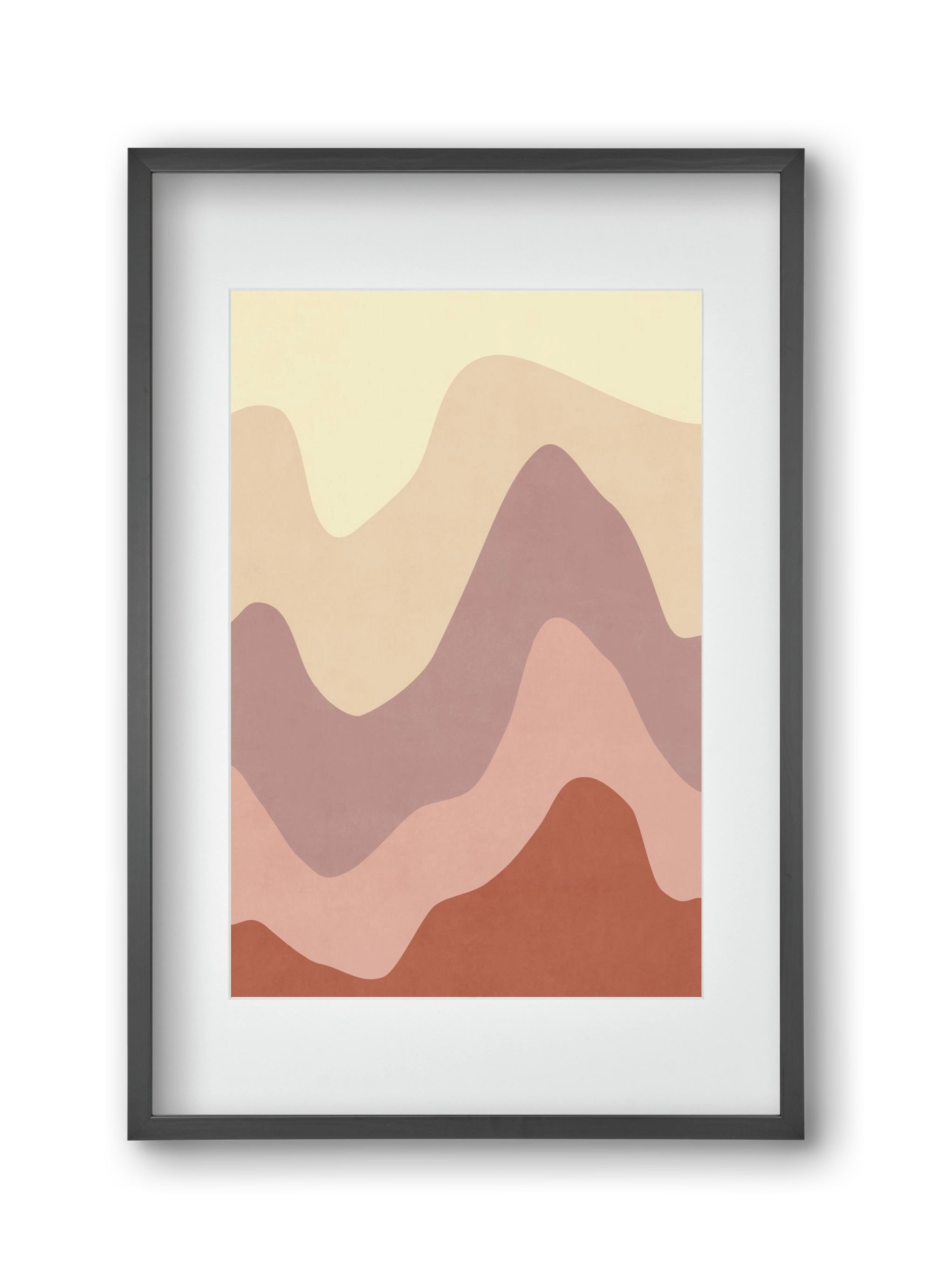 Abstract Beach- 05, 30x45 cm (20x30 cm), Fekete keret, paszpartuval