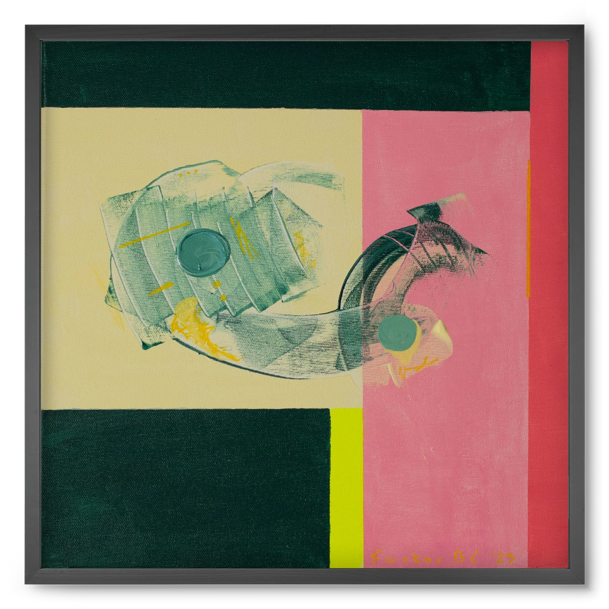 Life starts, 50x50 cm (50x50 cm), Fekete keret