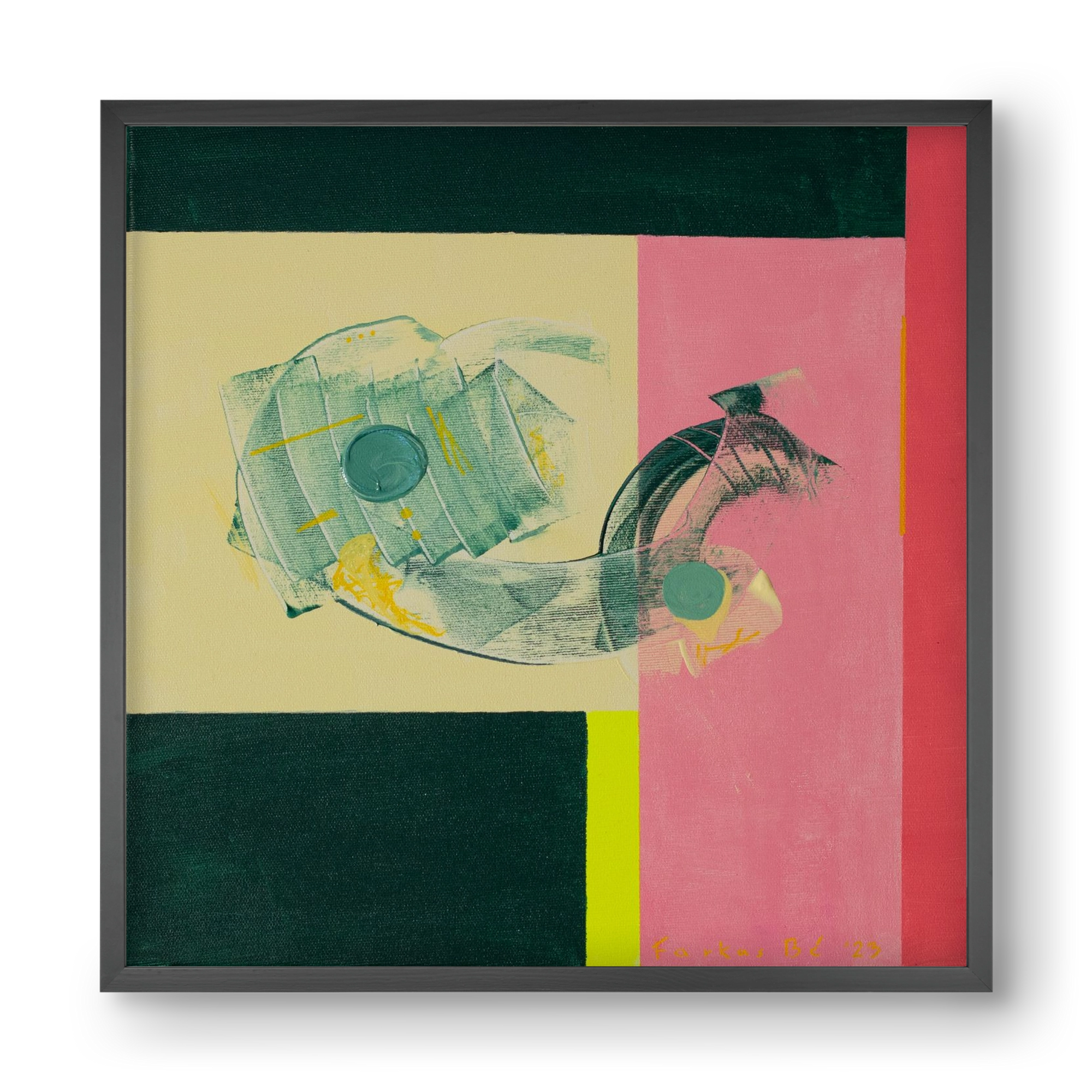 Life starts, 40x40 cm (40x40 cm), Fekete keret