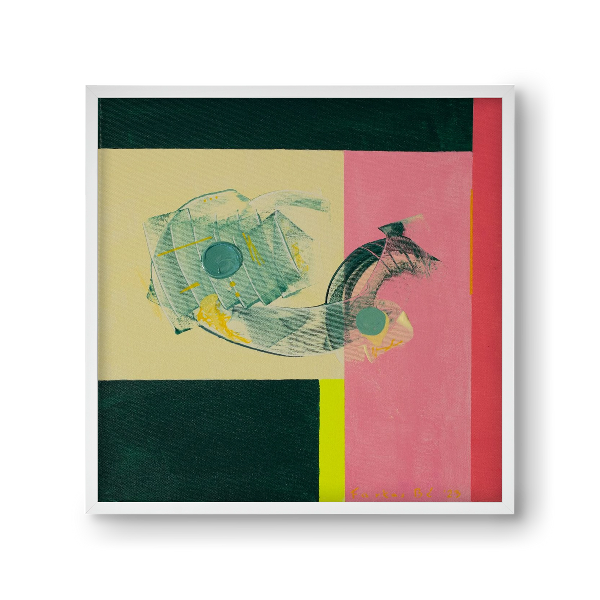 Life starts, 30x30 cm (30x30 cm), Fehér keret