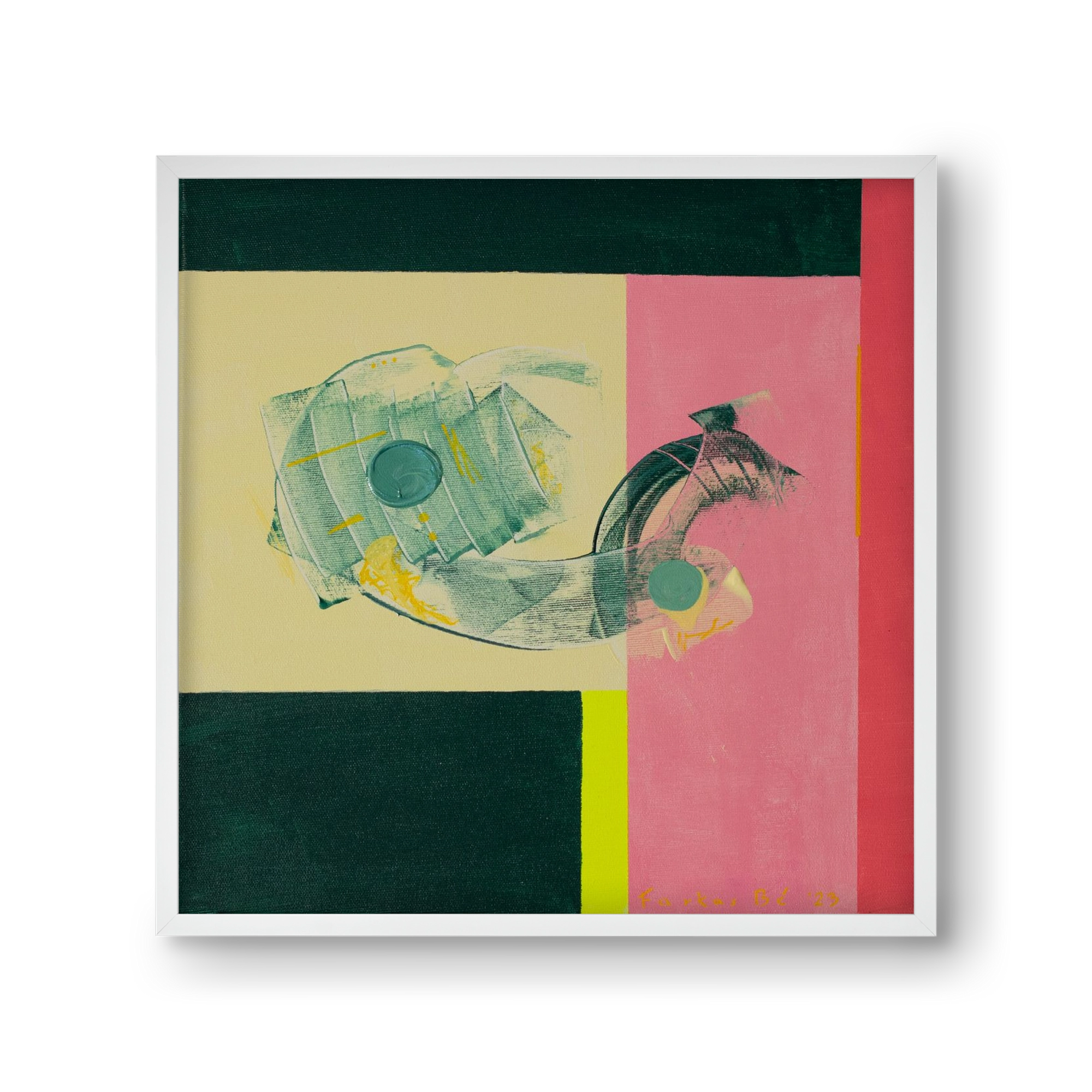 Life starts, 30x30 cm (30x30 cm), Fehér keret