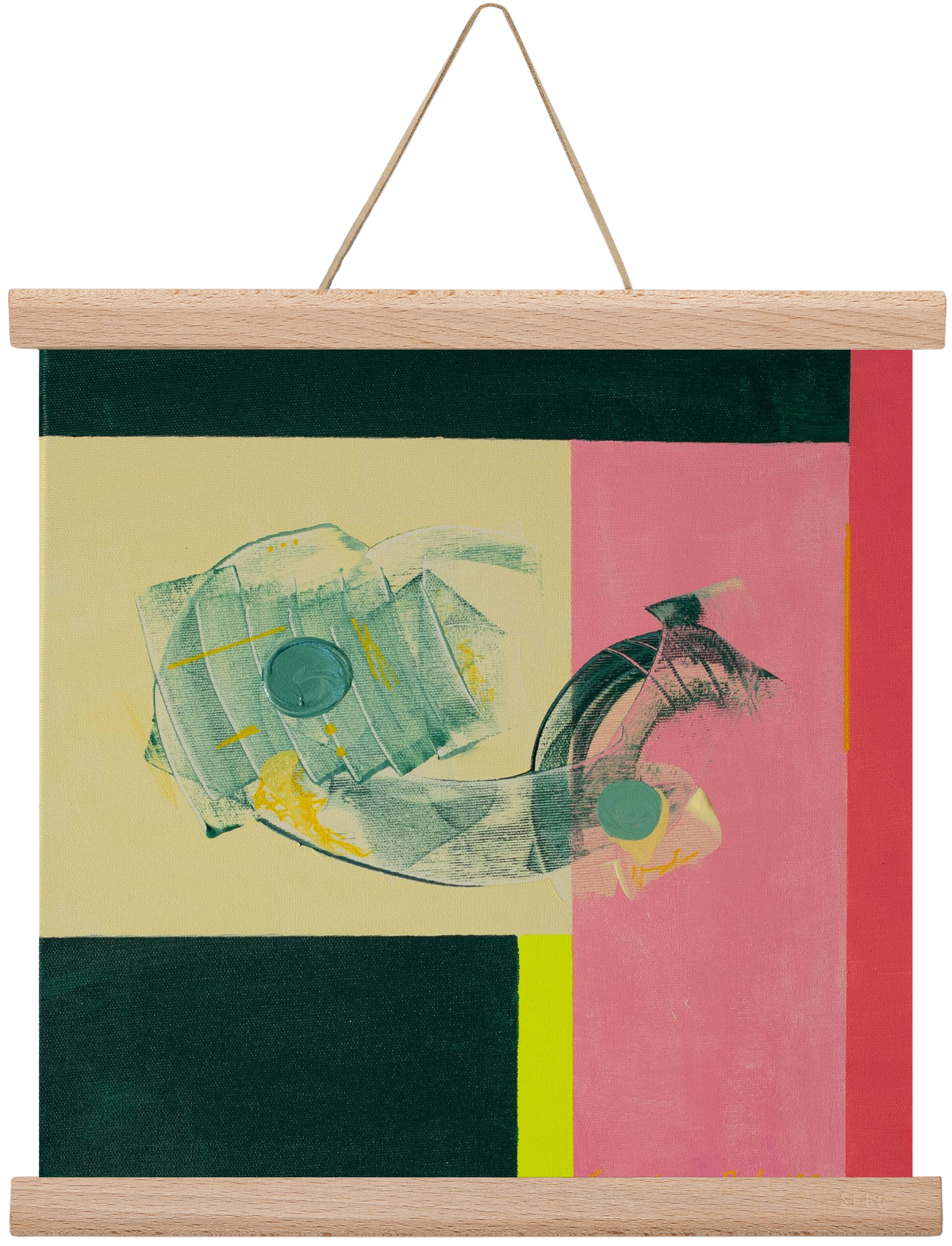 Life starts, 30x30 cm (30x30 cm), Tölgy akasztó