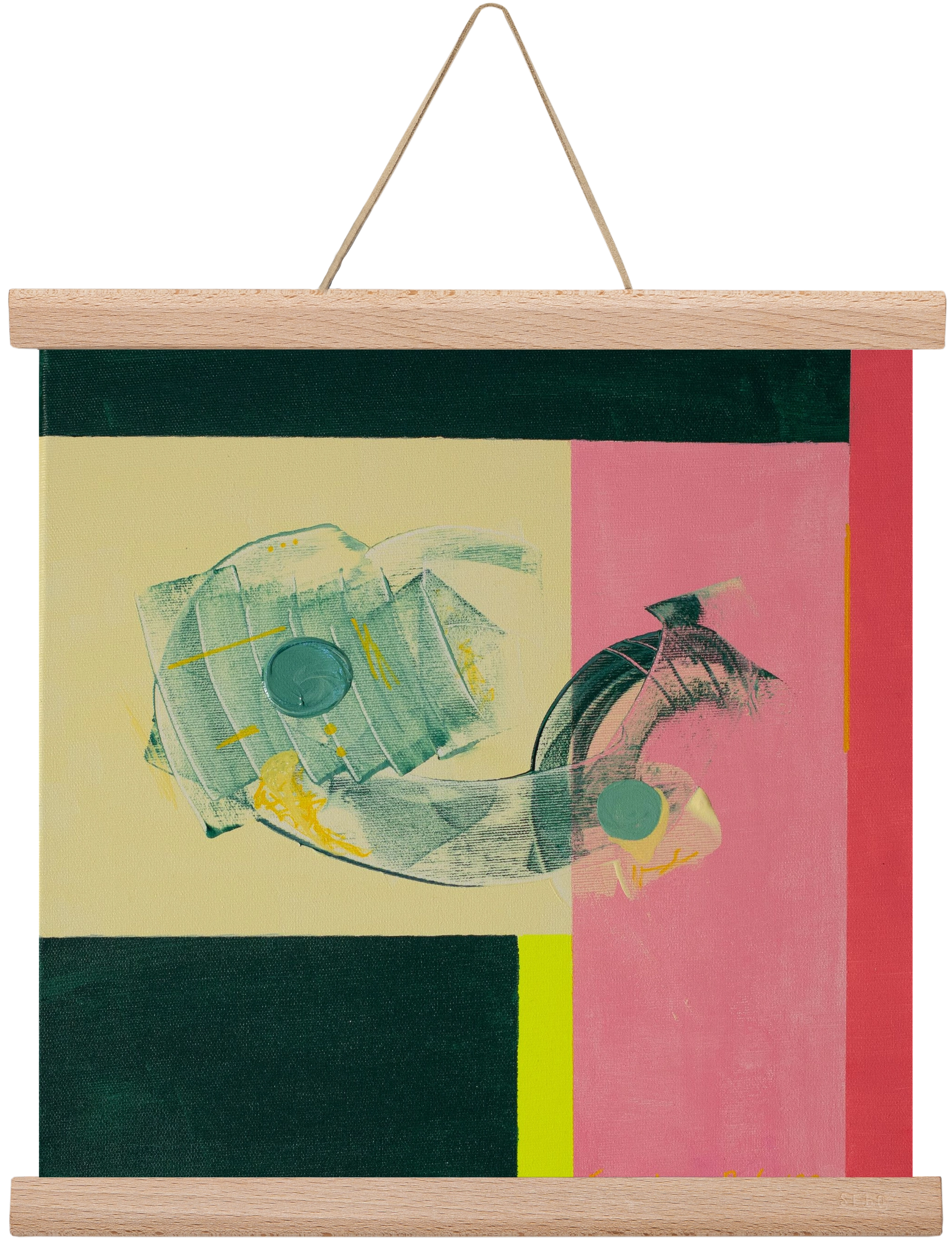 Life starts, 30x30 cm (30x30 cm), Tölgy akasztó