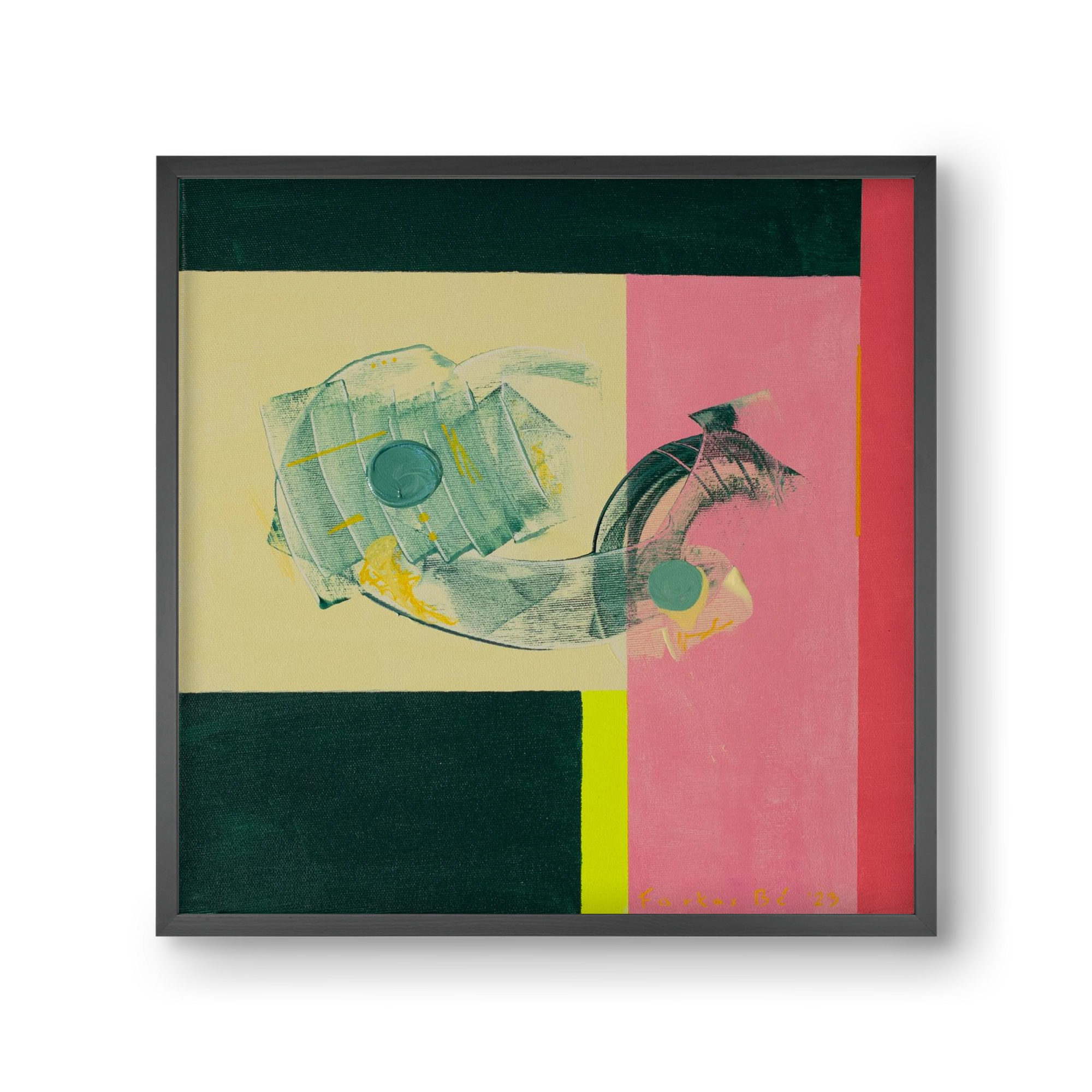 Life starts, 30x30 cm (30x30 cm), Fekete keret