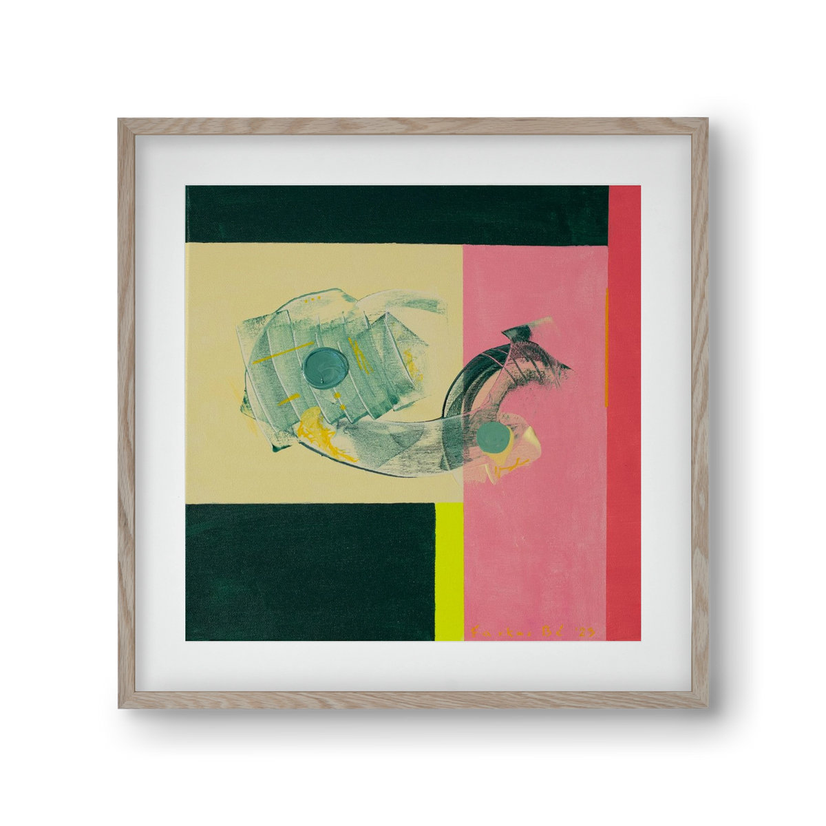 Life starts, 30x30 cm (20x20 cm), Tölgy keret, paszpartuval