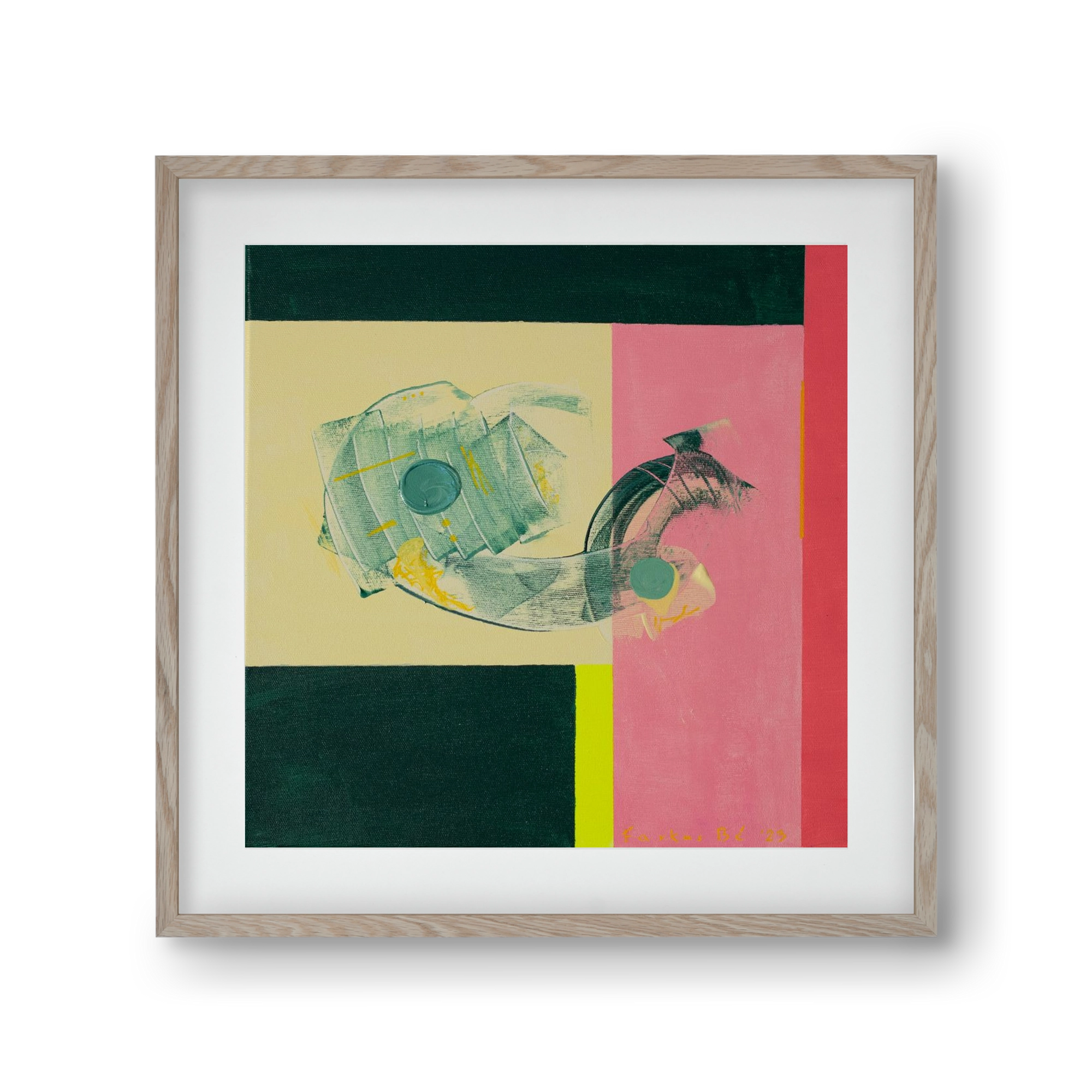 Life starts, 30x30 cm (20x20 cm), Tölgy keret, paszpartuval