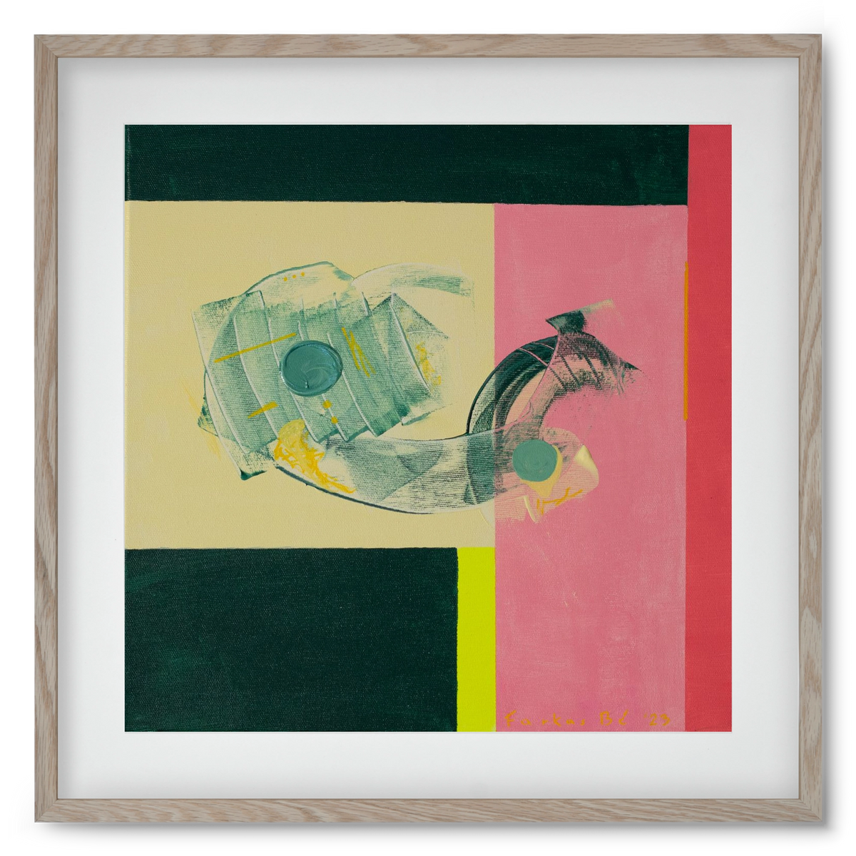 Life starts, 50x50 cm (40x40 cm), Tölgy keret, paszpartuval