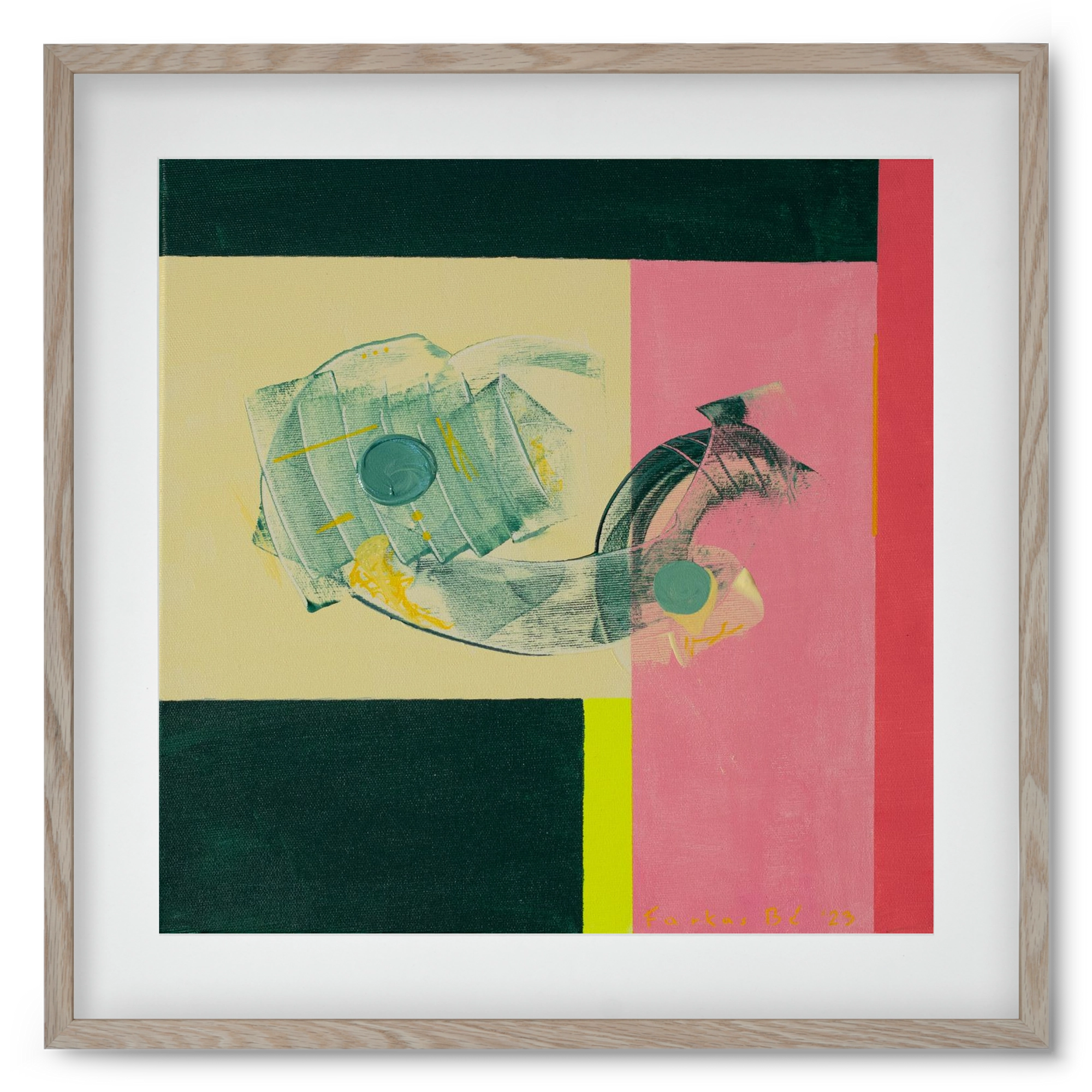 Life starts, 50x50 cm (40x40 cm), Tölgy keret, paszpartuval