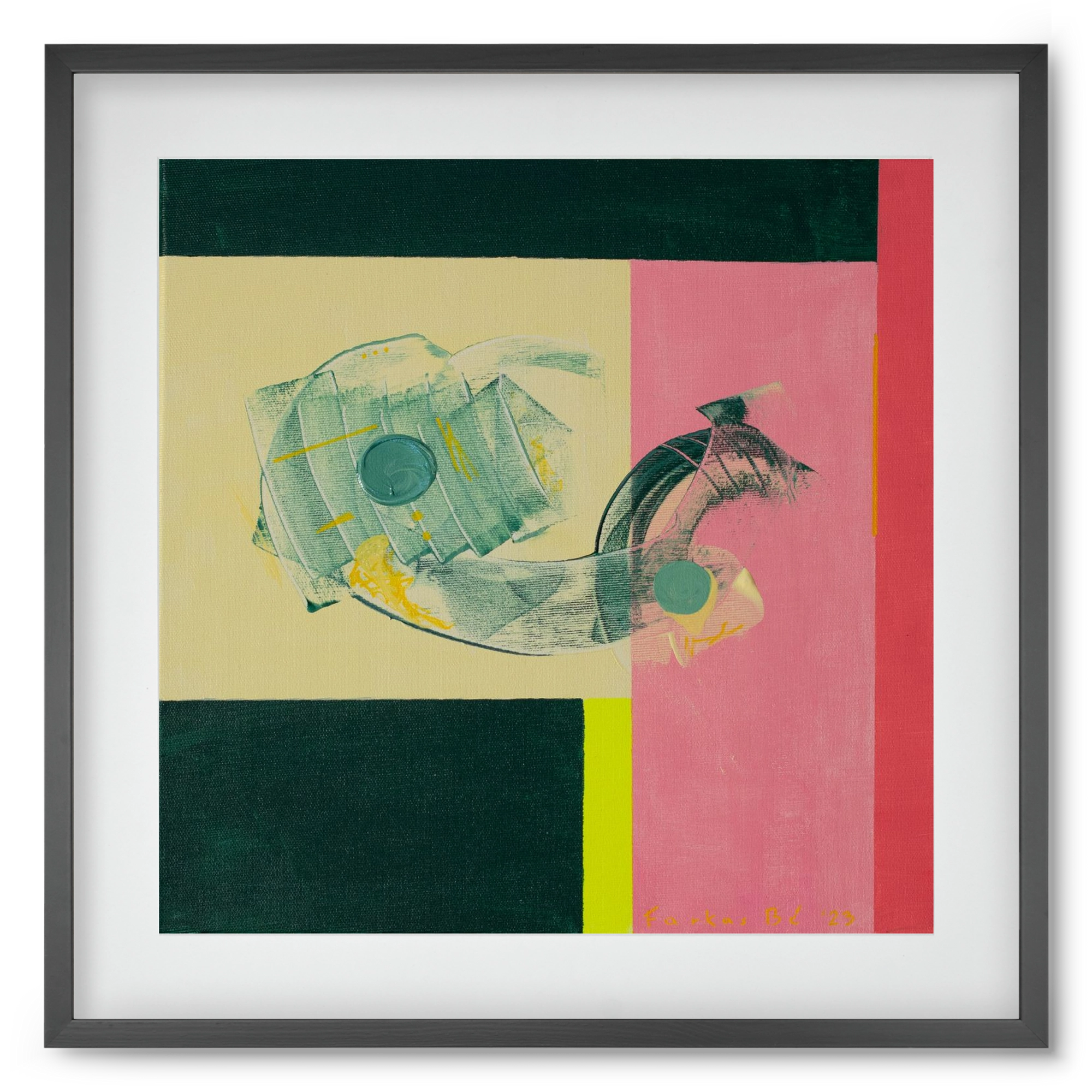 Life starts, 50x50 cm (40x40 cm), Fekete keret, paszpartuval