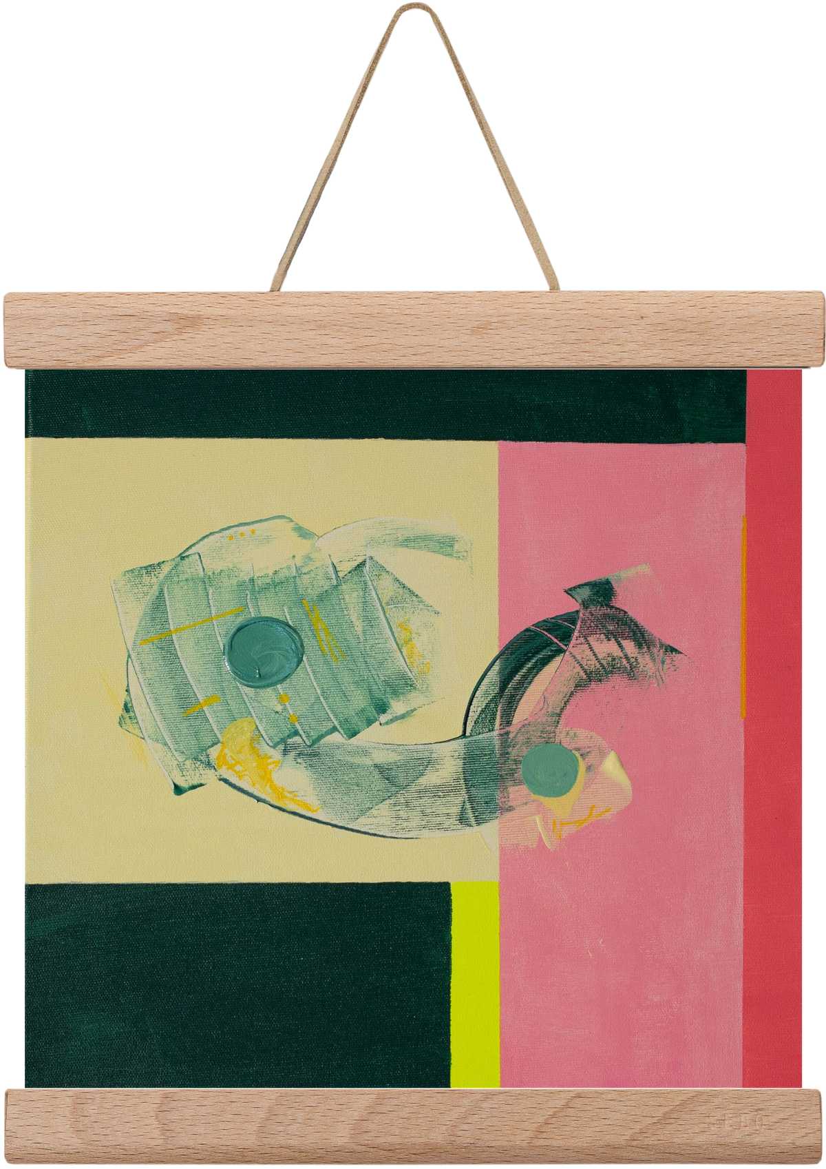 Life starts, 20x20 cm (20x20 cm), Tölgy akasztó