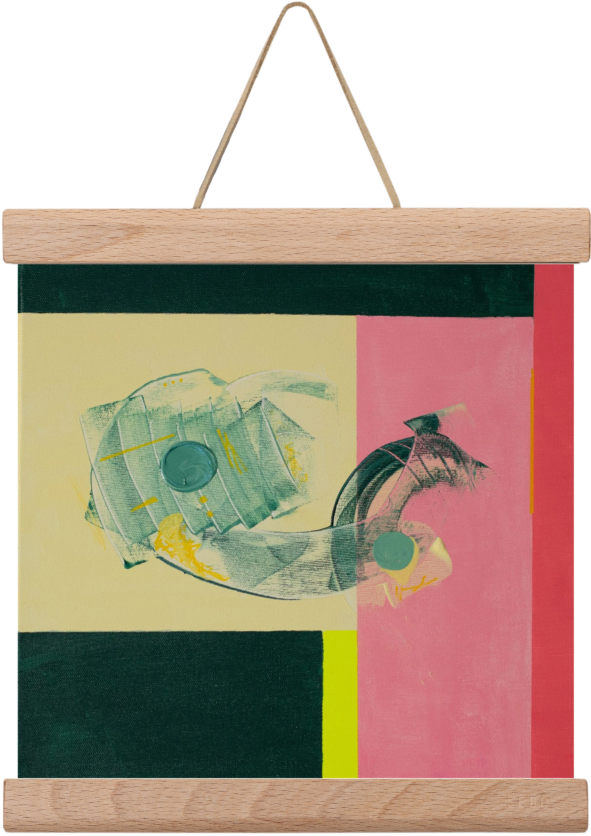 Life starts, 20x20 cm (20x20 cm), Tölgy akasztó